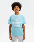 Newcastle United Boy's Blue Graphic T-Shirt