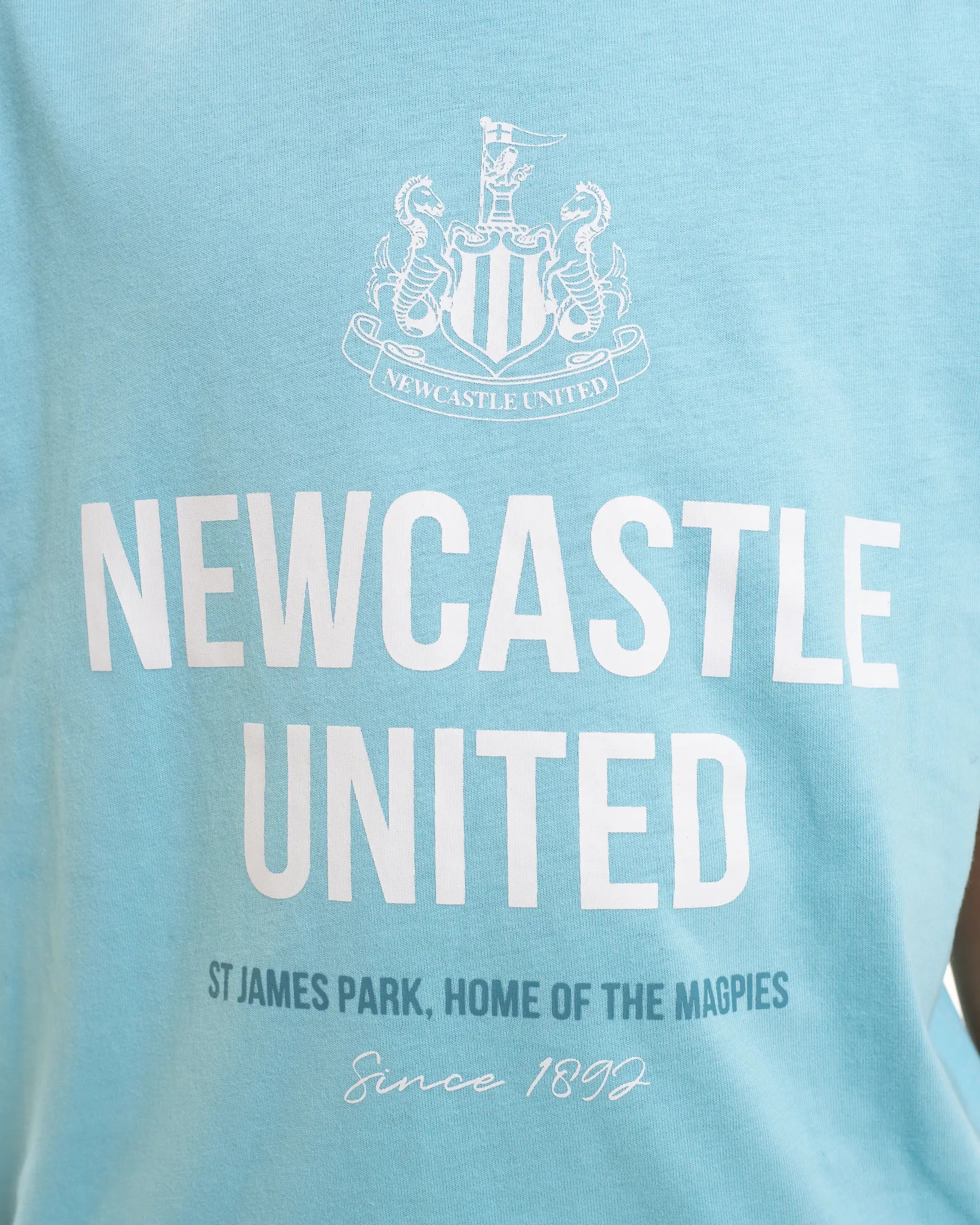 Newcastle United Boy's Blue Graphic T-Shirt