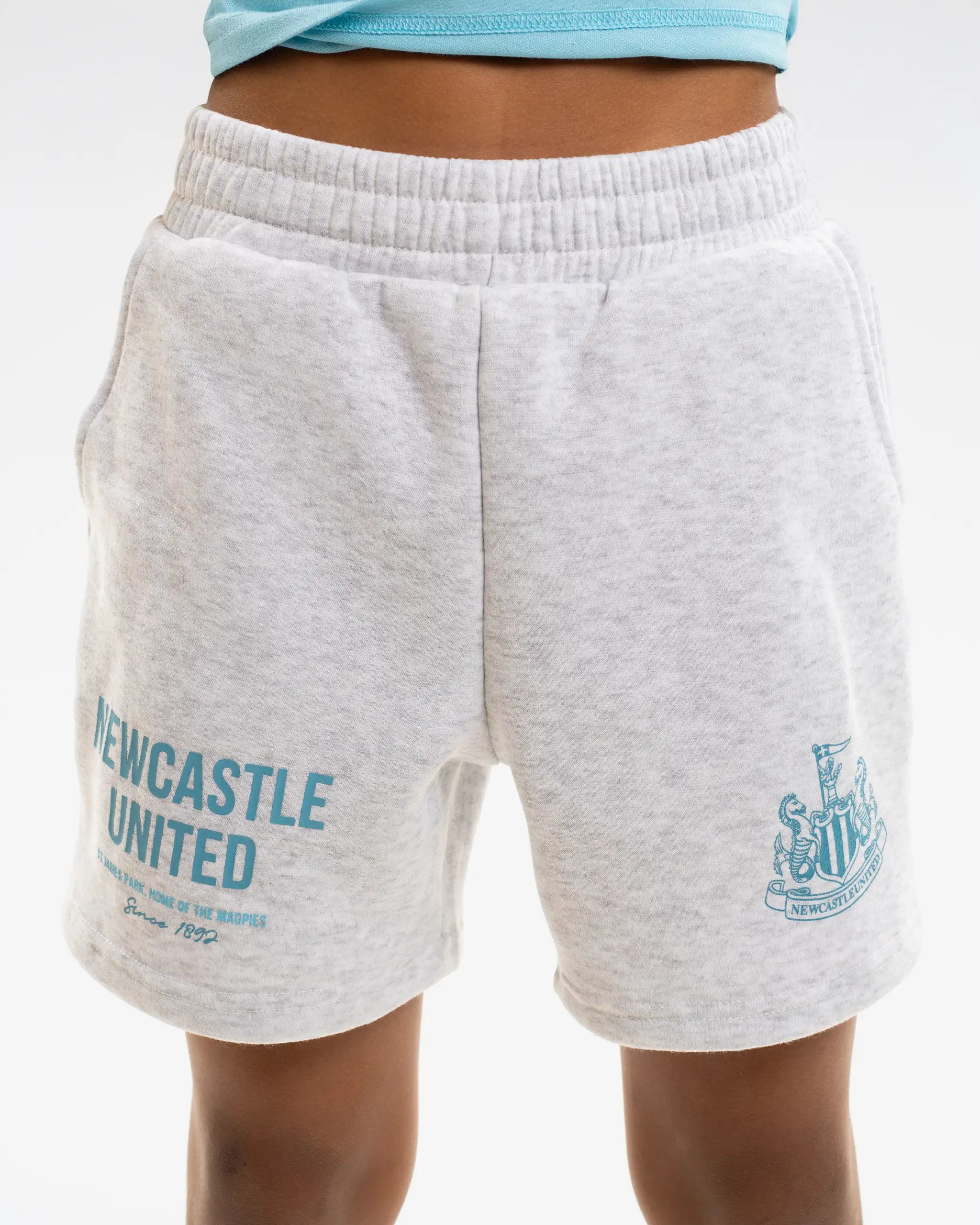 Newcastle United Boy's Grey Sweatshorts