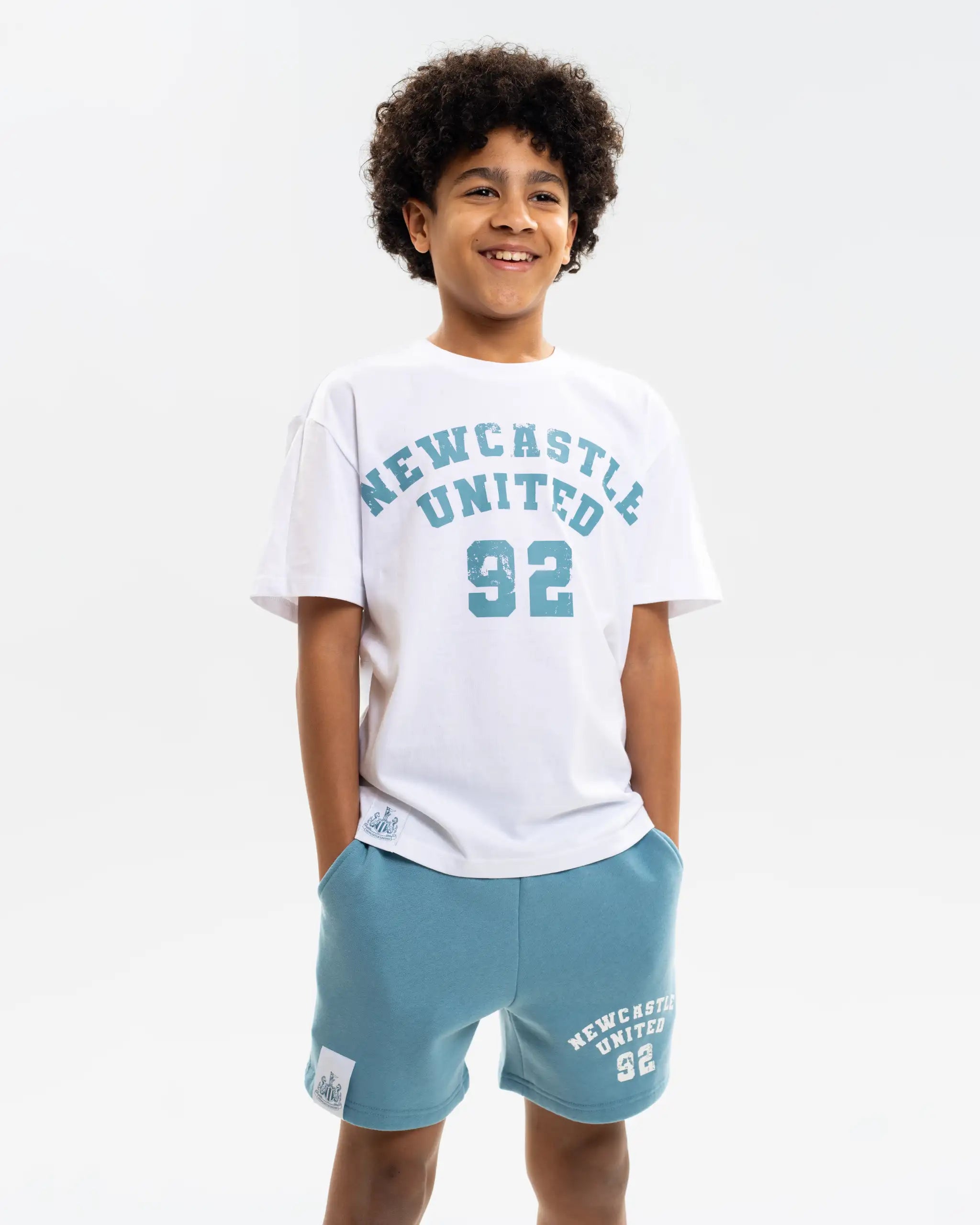 Newcastle United Boy's White Oversized T-Shirt