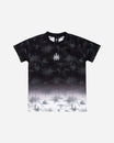 Newcastle United Kids' Black & White Ombre Crest T-Shirt