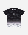 Newcastle United Kids' Black & White Ombre Crest T-Shirt