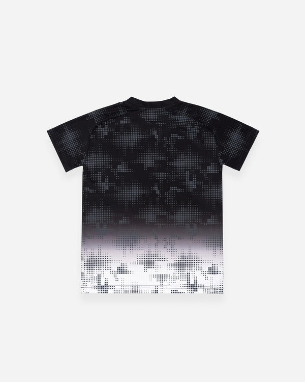 Newcastle United Kids' Black & White Ombre Crest T-Shirt