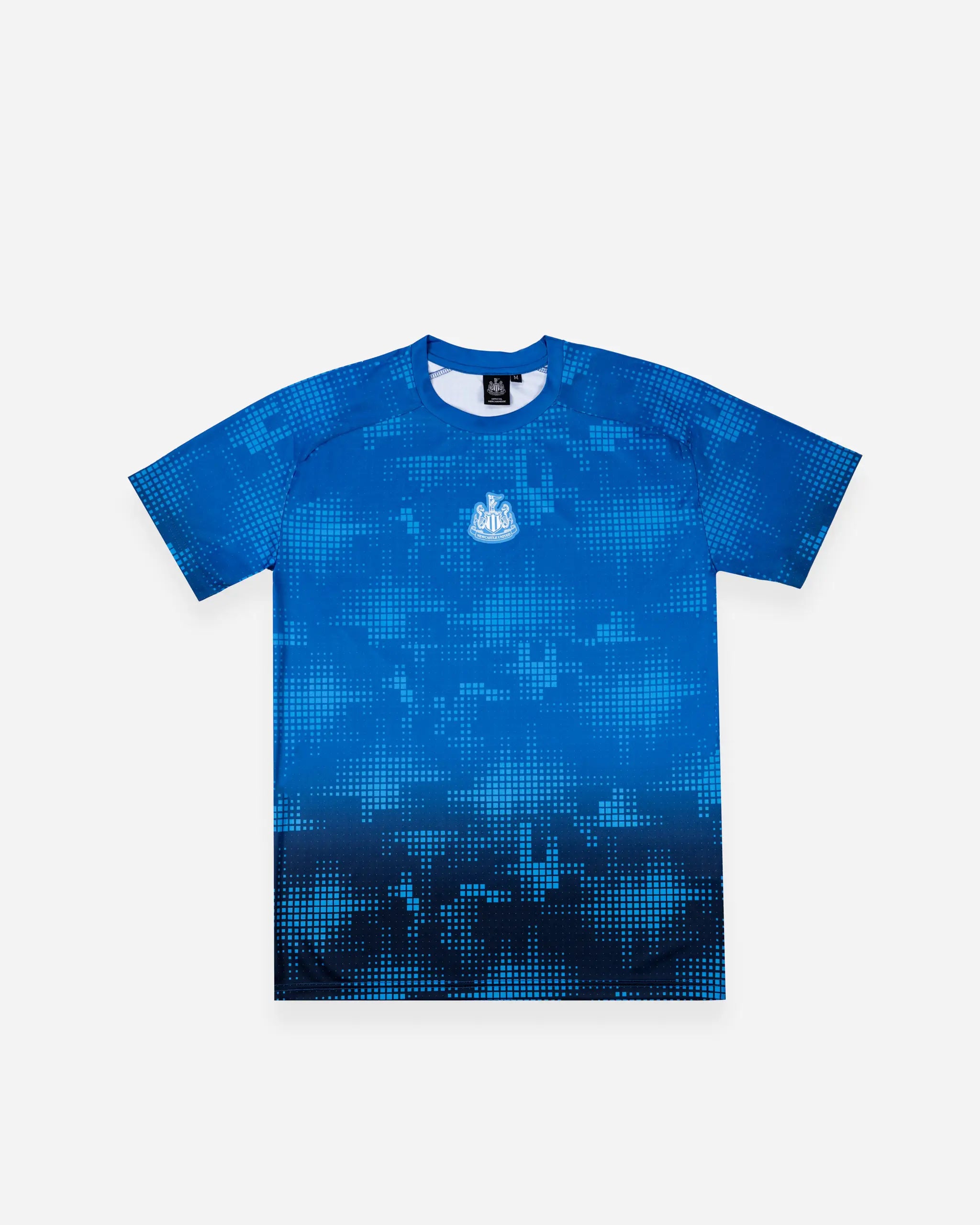 Newcastle United Men's Black & Blue Ombre Crest T-Shirt