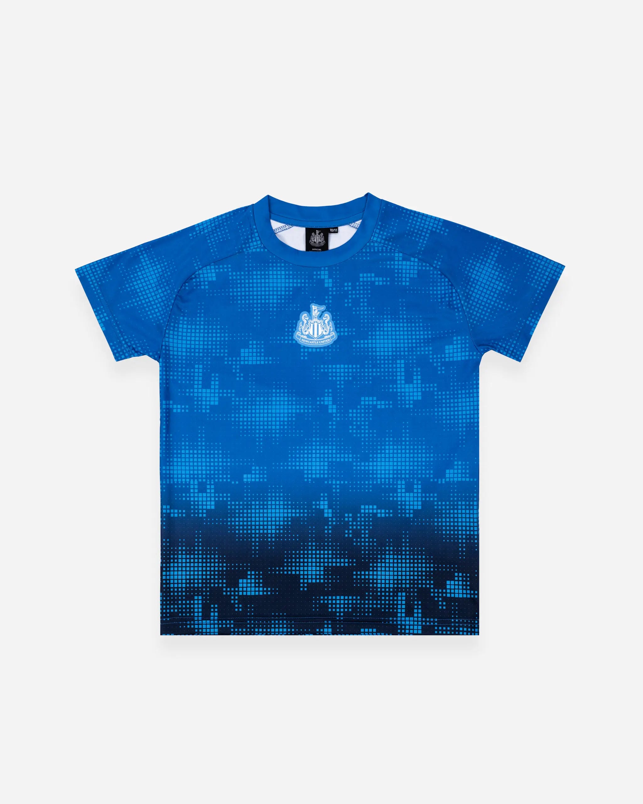 Newcastle United Kids' Black & Blue Ombre Crest T-Shirt