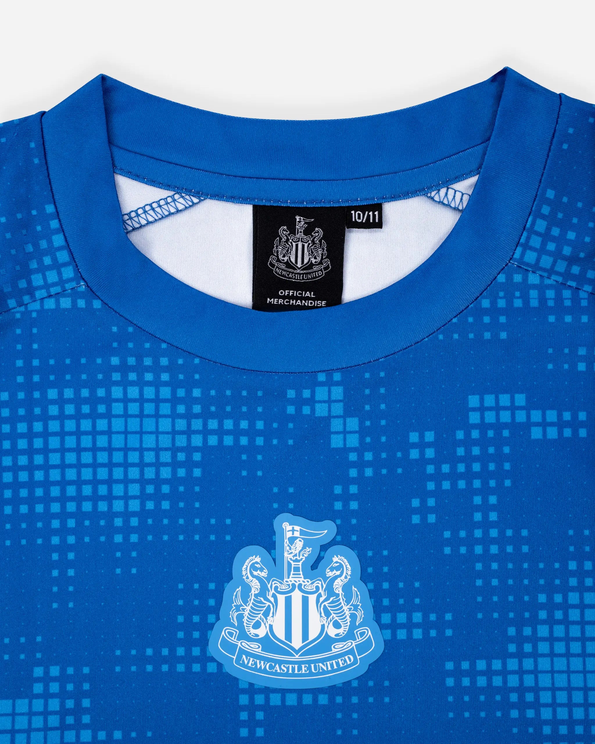 Newcastle United Kids' Black & Blue Ombre Crest T-Shirt