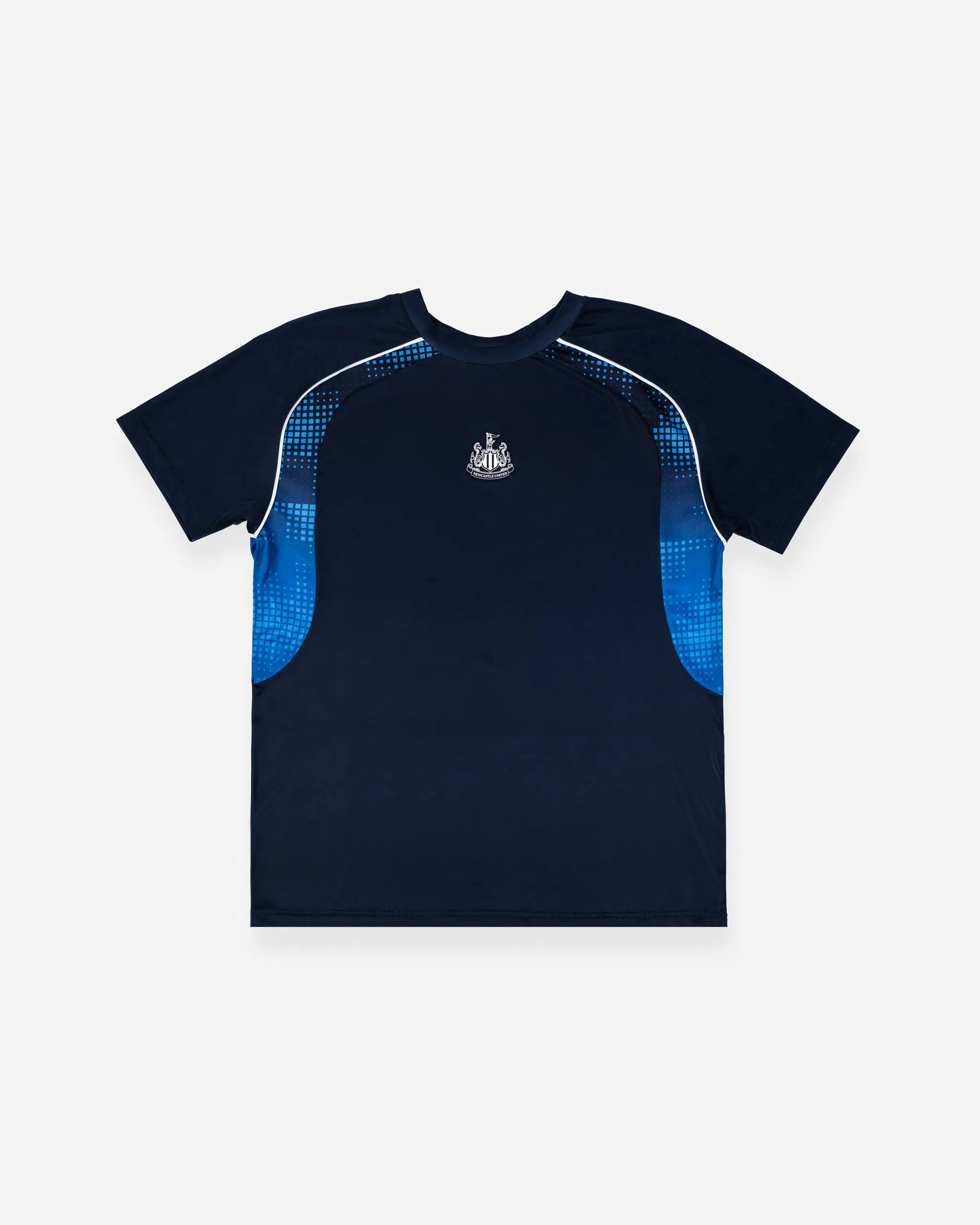 Newcastle United Men's Blue Ombre Panel Crest T-Shirt
