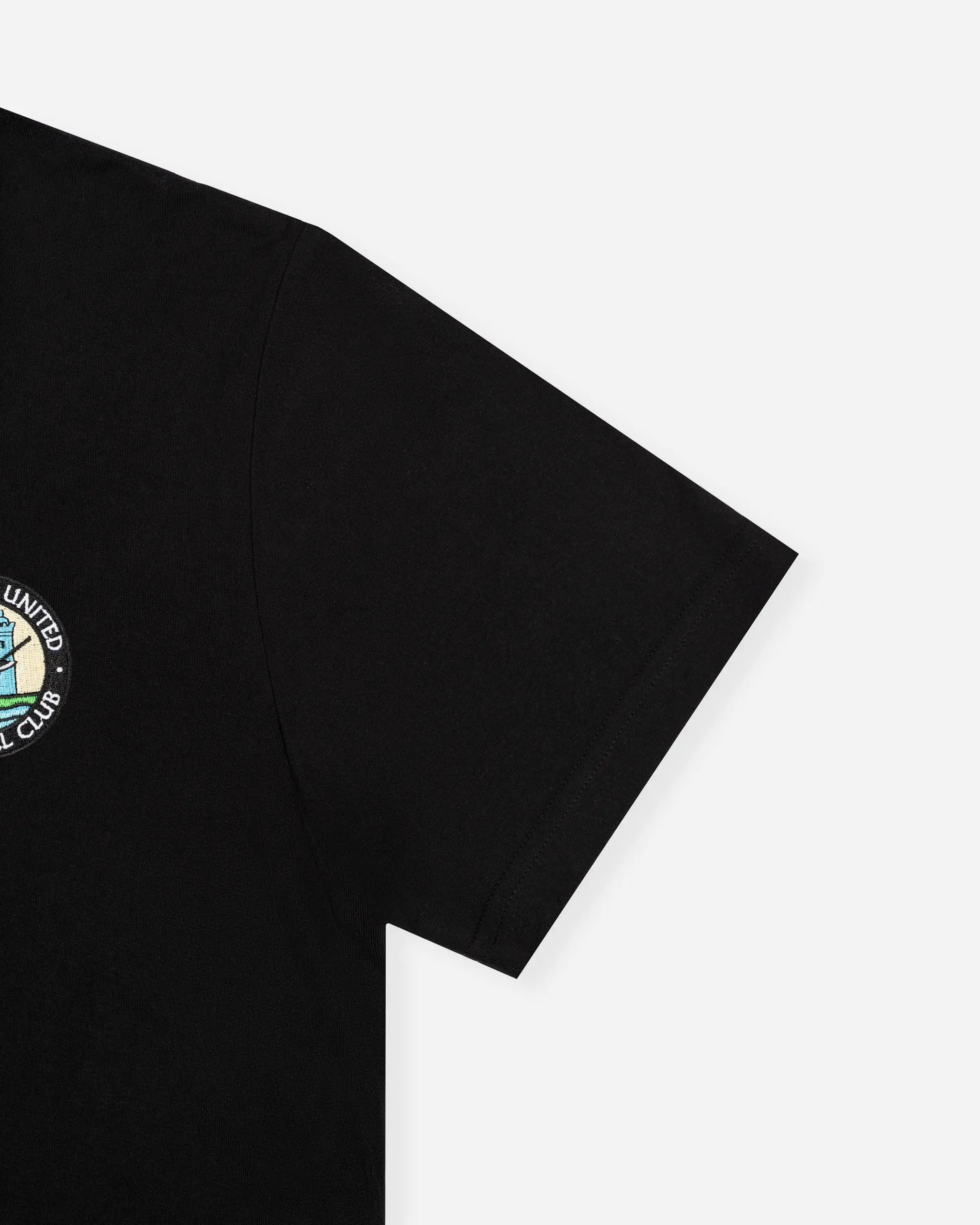 Newcastle United Men's Black 1976 Retro Crest T-Shirt