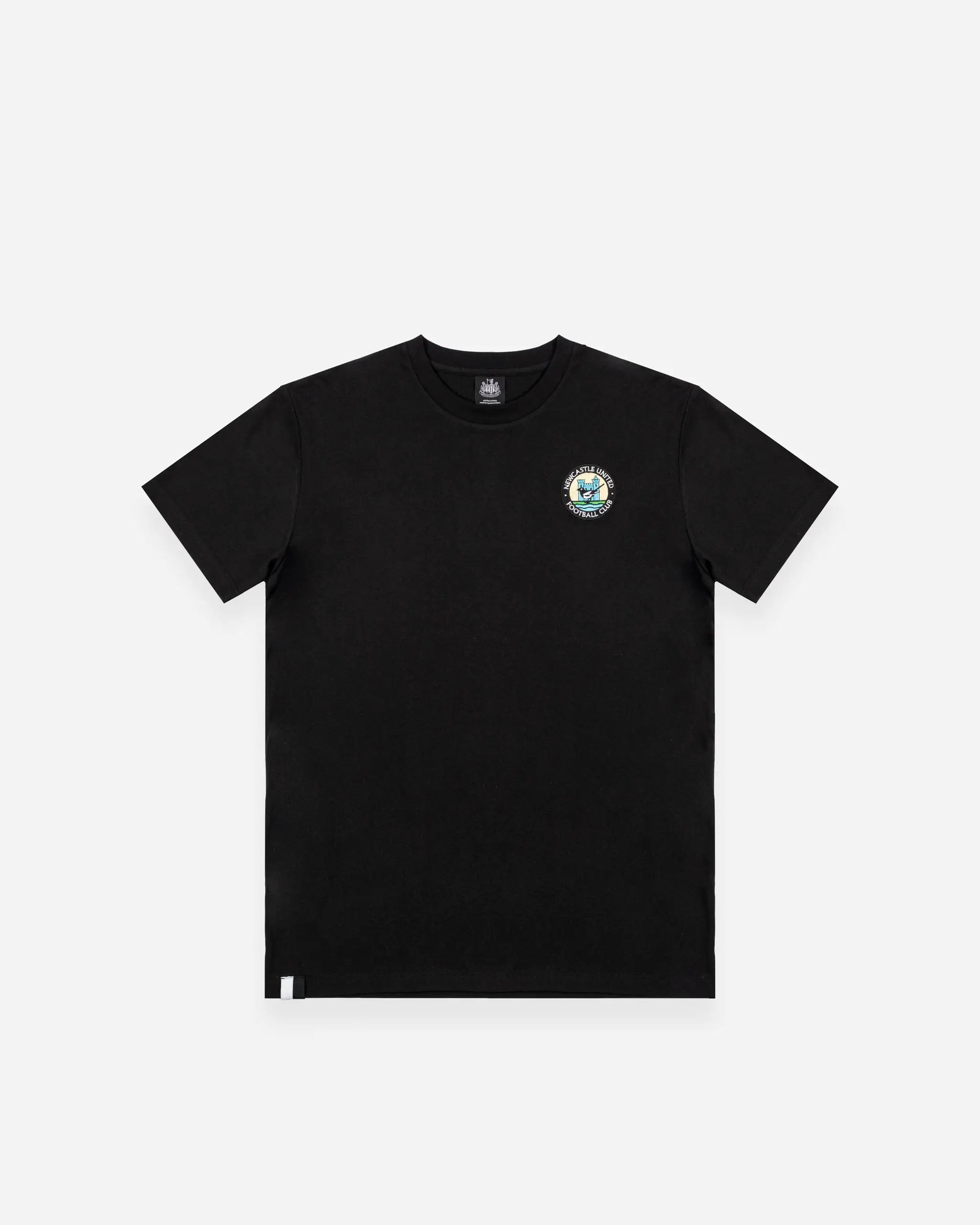 Newcastle United Men's Black 1976 Retro Crest T-Shirt