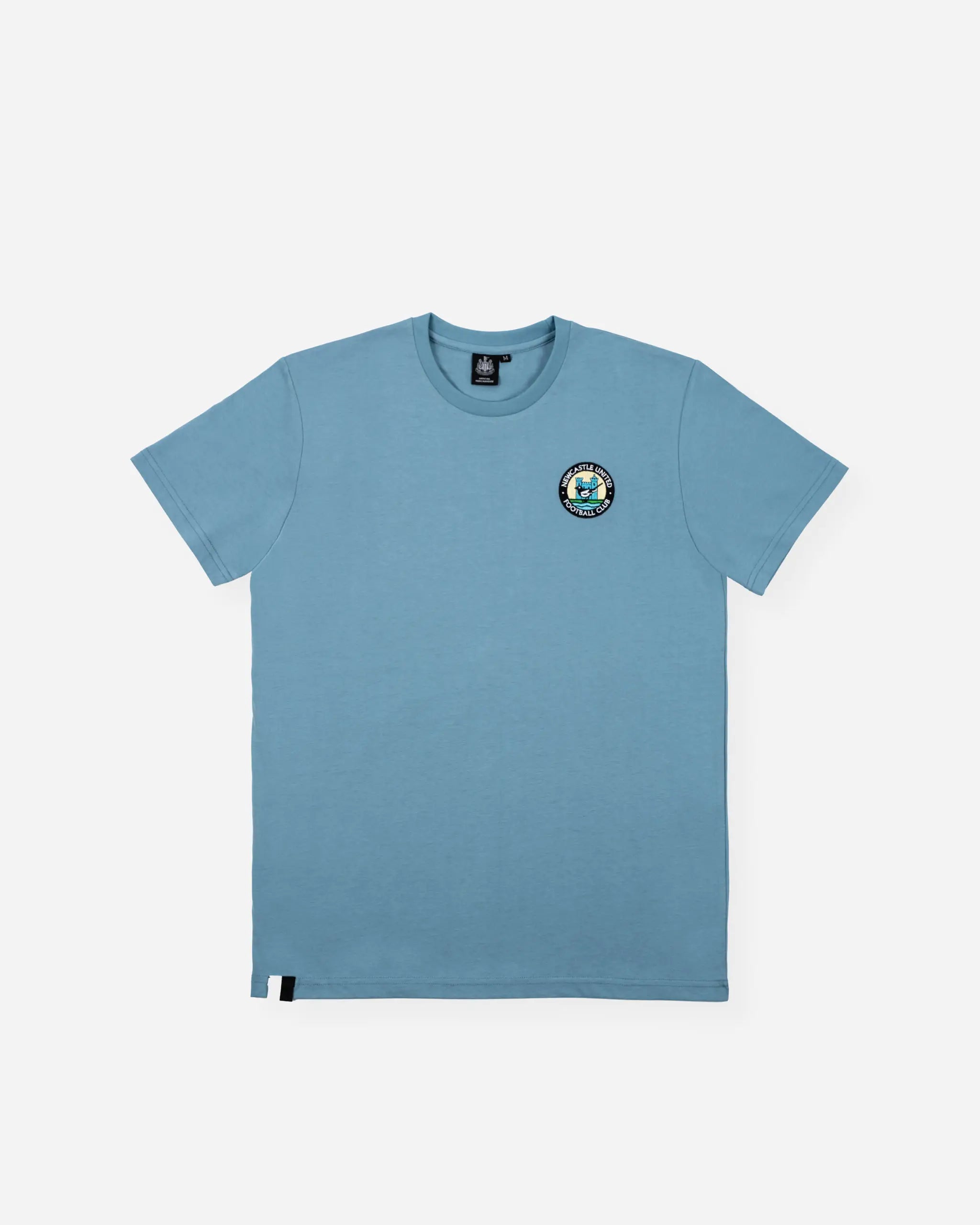 Newcastle United Men's Blue 1976 Retro Crest T-Shirt