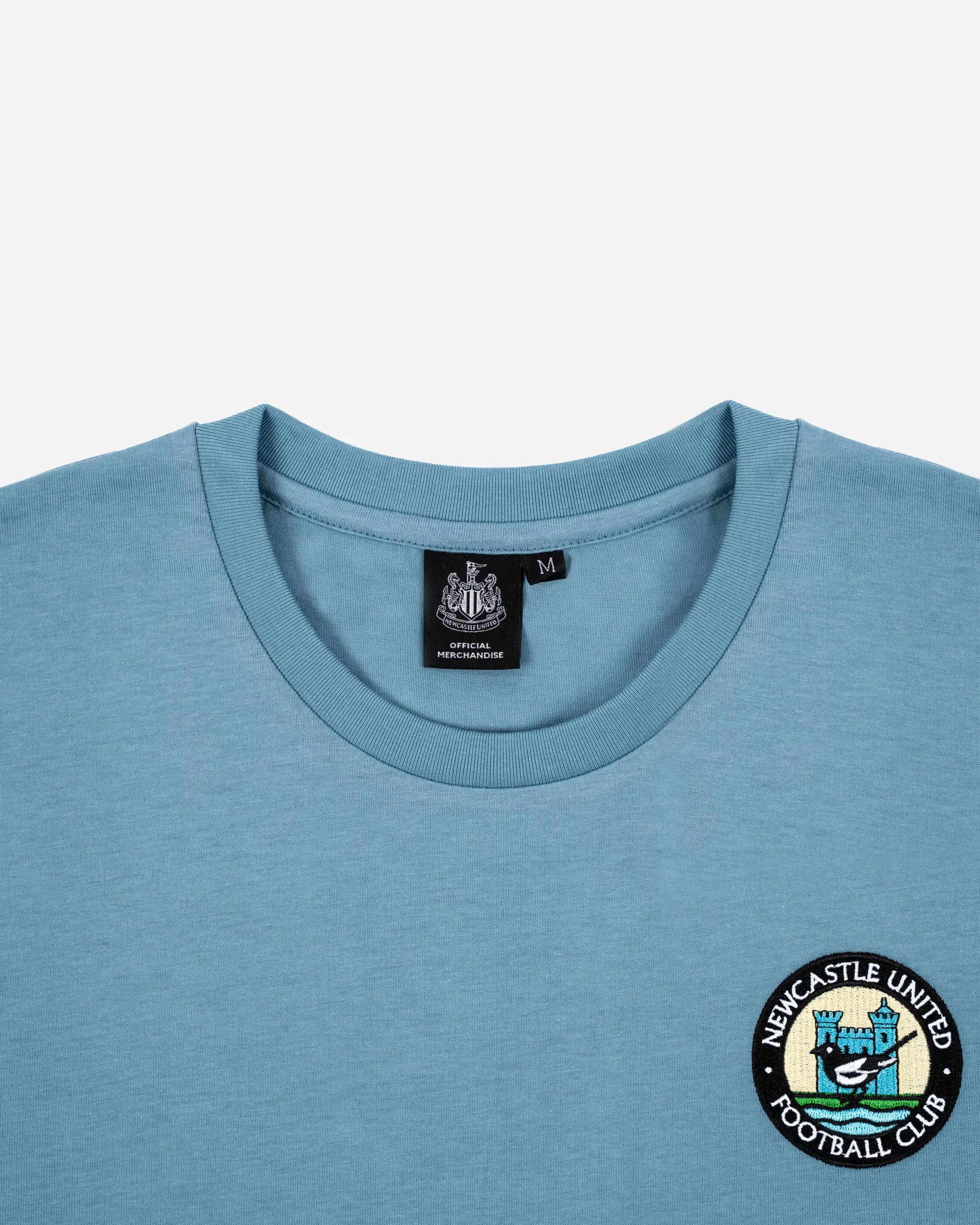 Newcastle United Men's Blue 1976 Retro Crest T-Shirt