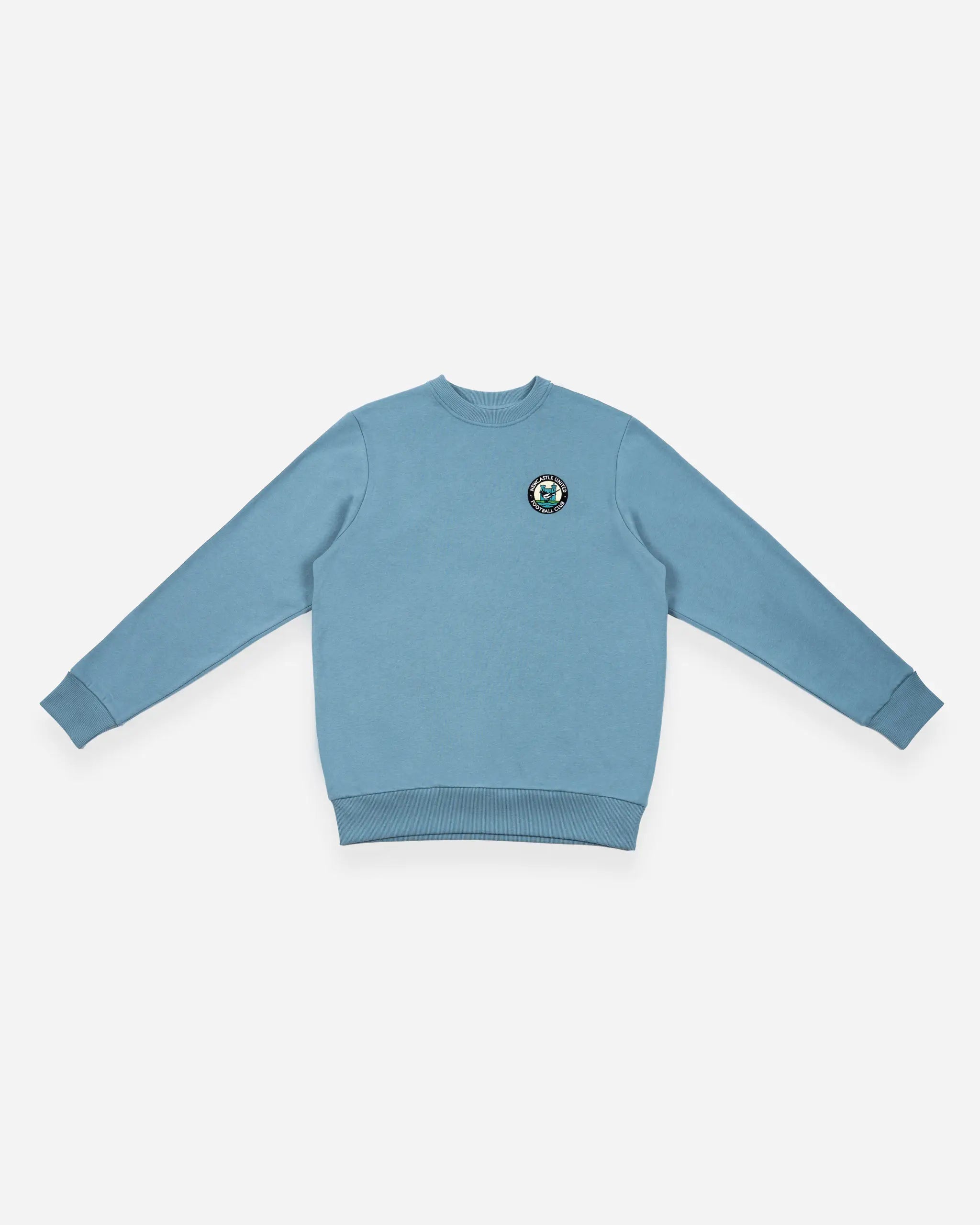 Newcastle United Men's Blue 1976 Retro Crest Sweatshirt