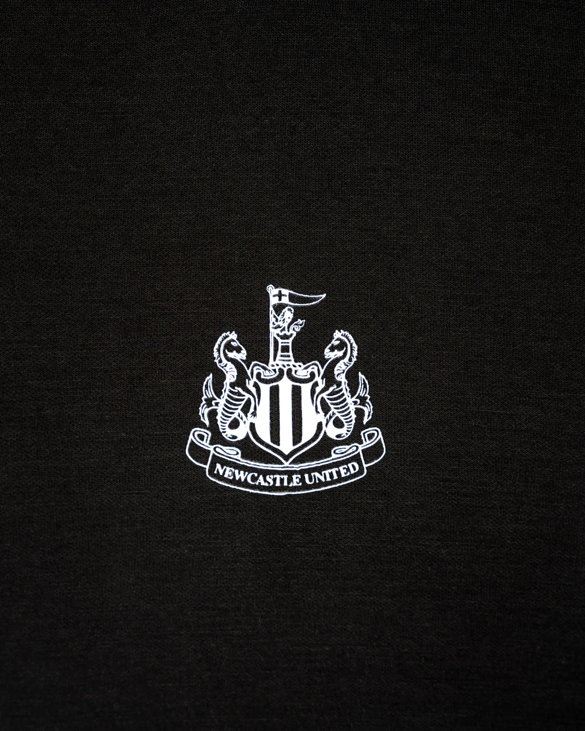Newcastle United Kids' Black Graffiti Print Scuba Hoodie