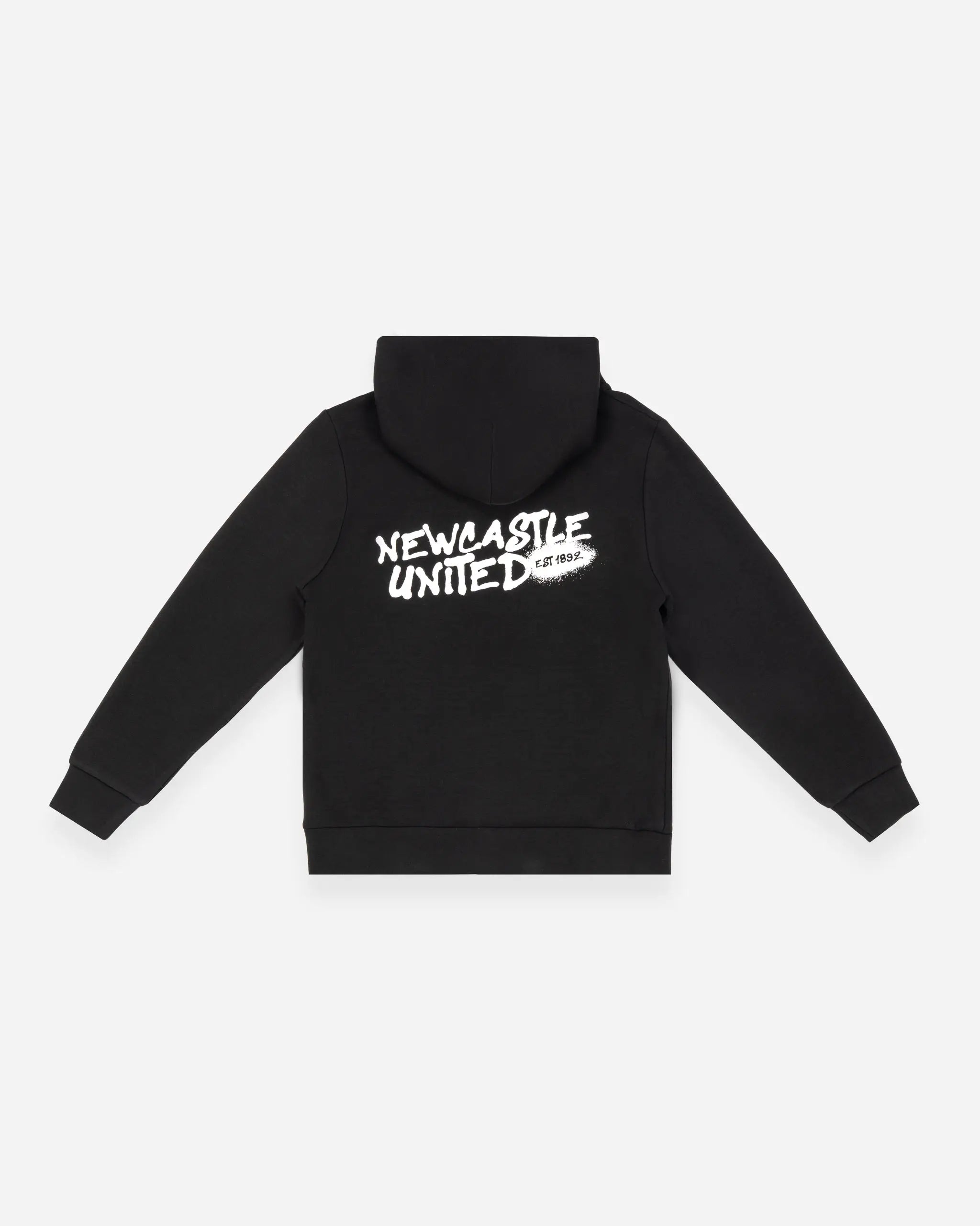 Newcastle United Kids' Black Graffiti Print Scuba Hoodie