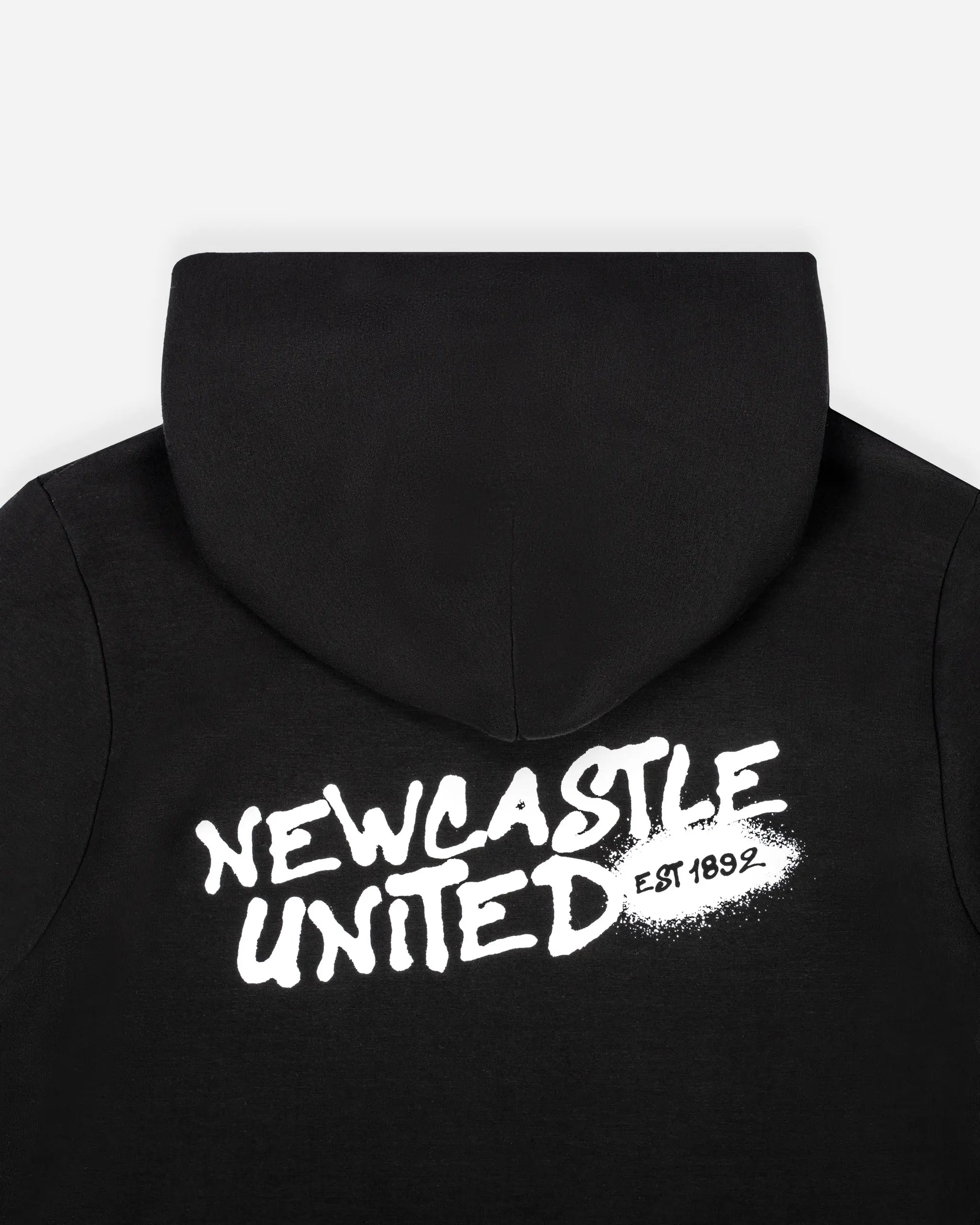 Newcastle United Kids' Black Graffiti Print Scuba Hoodie