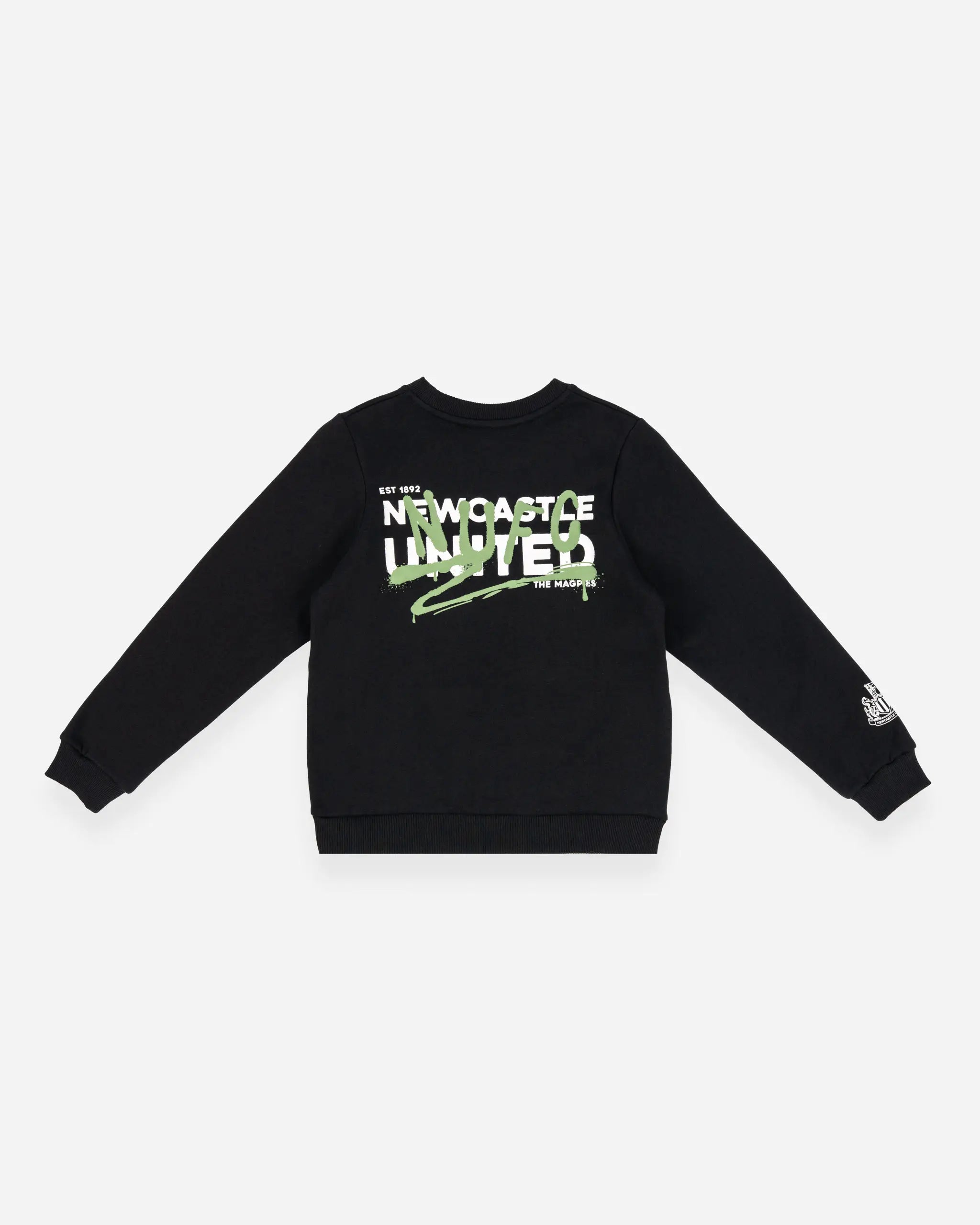 Newcastle United Kids' Black Graffiti Sweatshirt