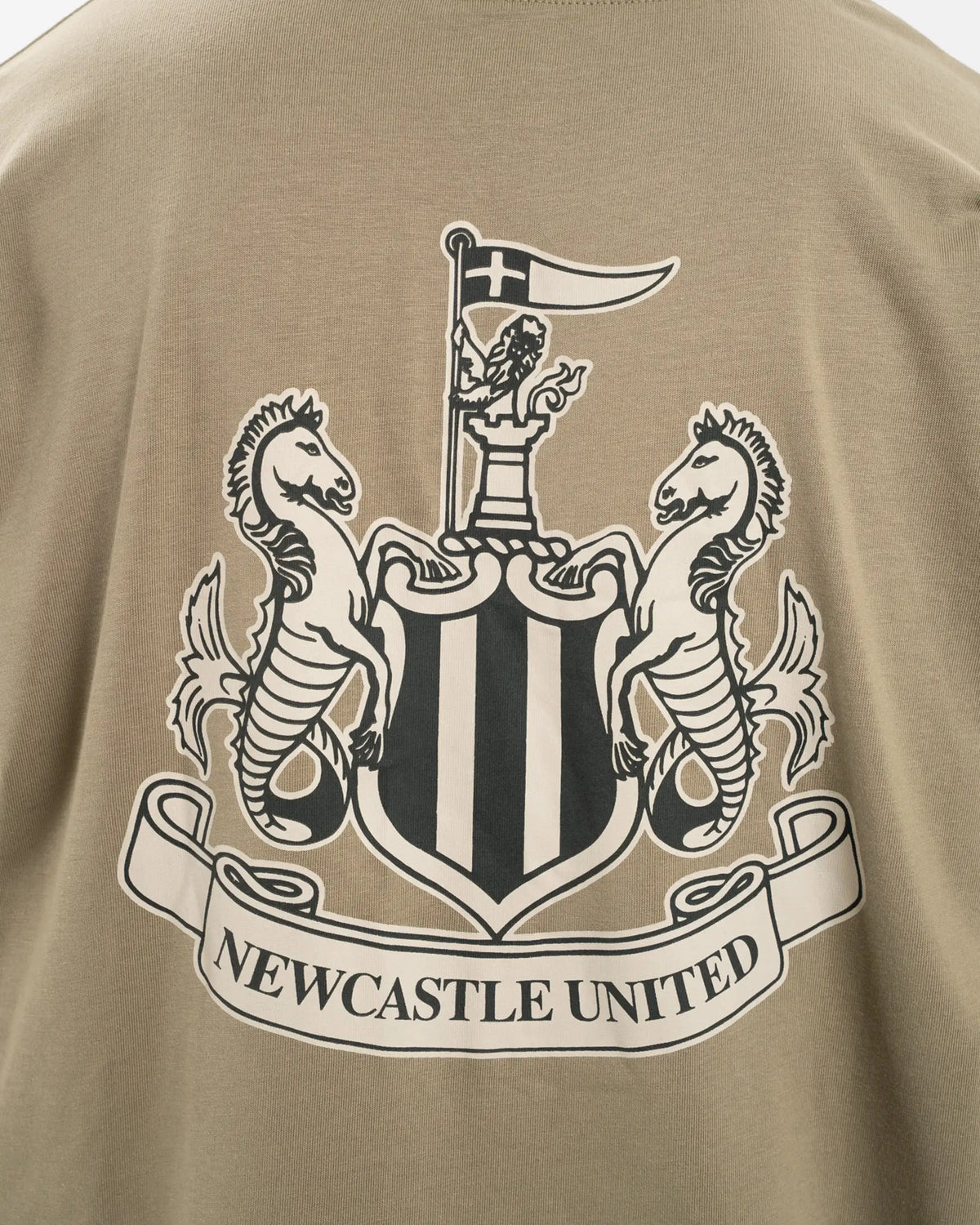 Newcastle United Men's Olive Green Graphic Crest T-Shirt