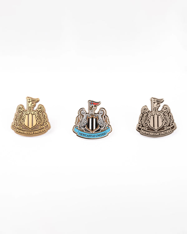 Newcastle United Set of 3 Lapel Crest Badges