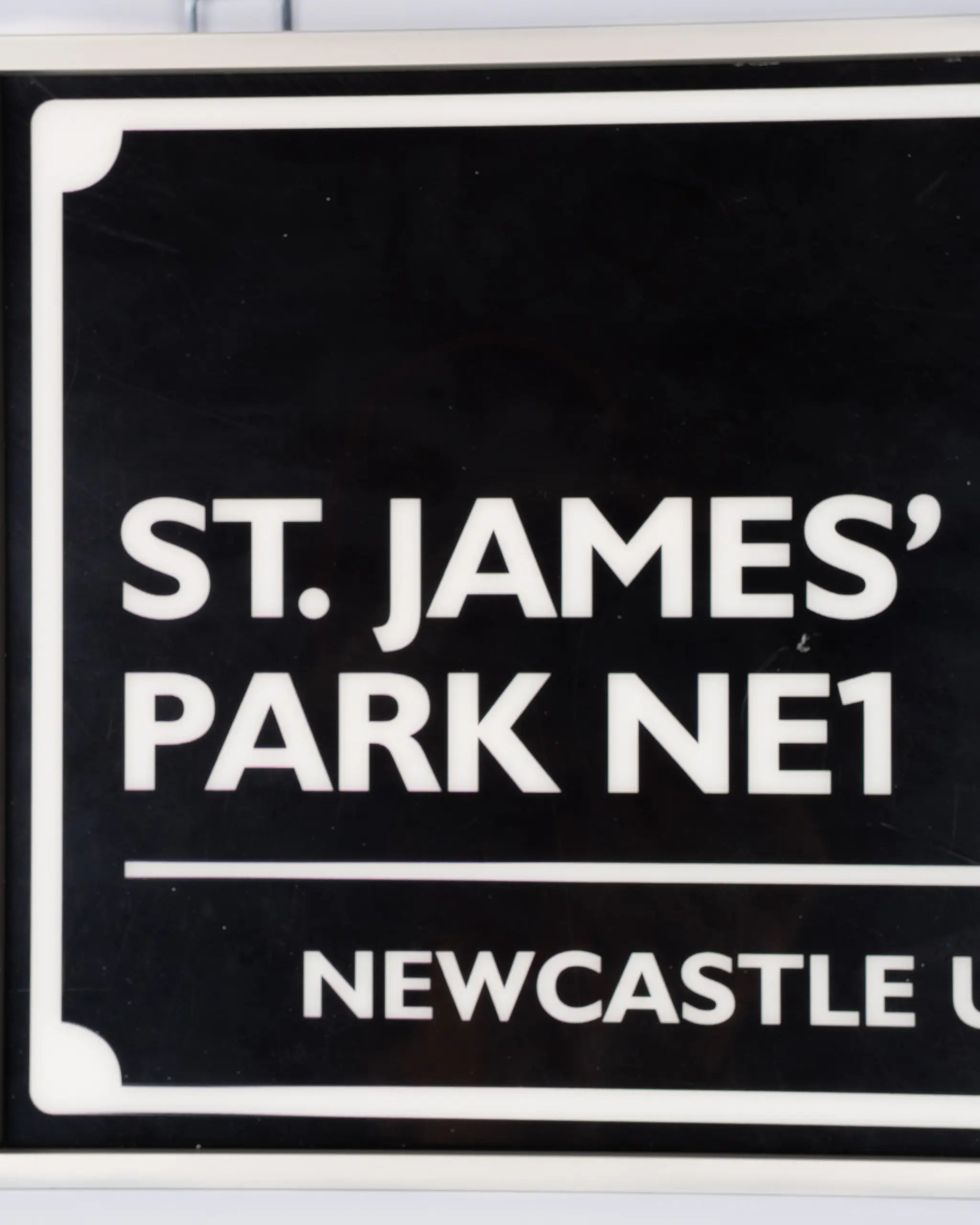 Newcastle United LED St. James' Park Street Sign