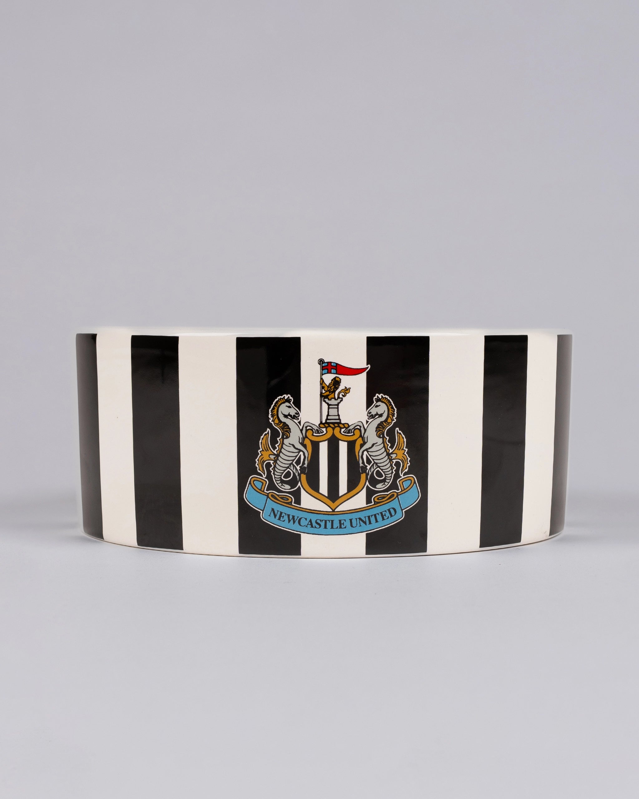 Newcastle United Ceramic Striped Pet Bowl