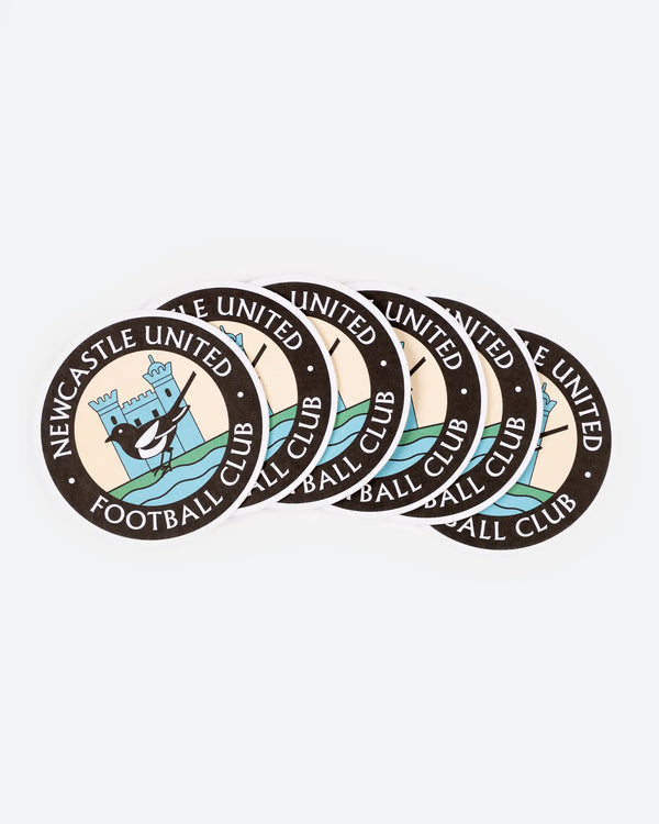 Newcastle United 10 Pack Retro Crest Beer Mats