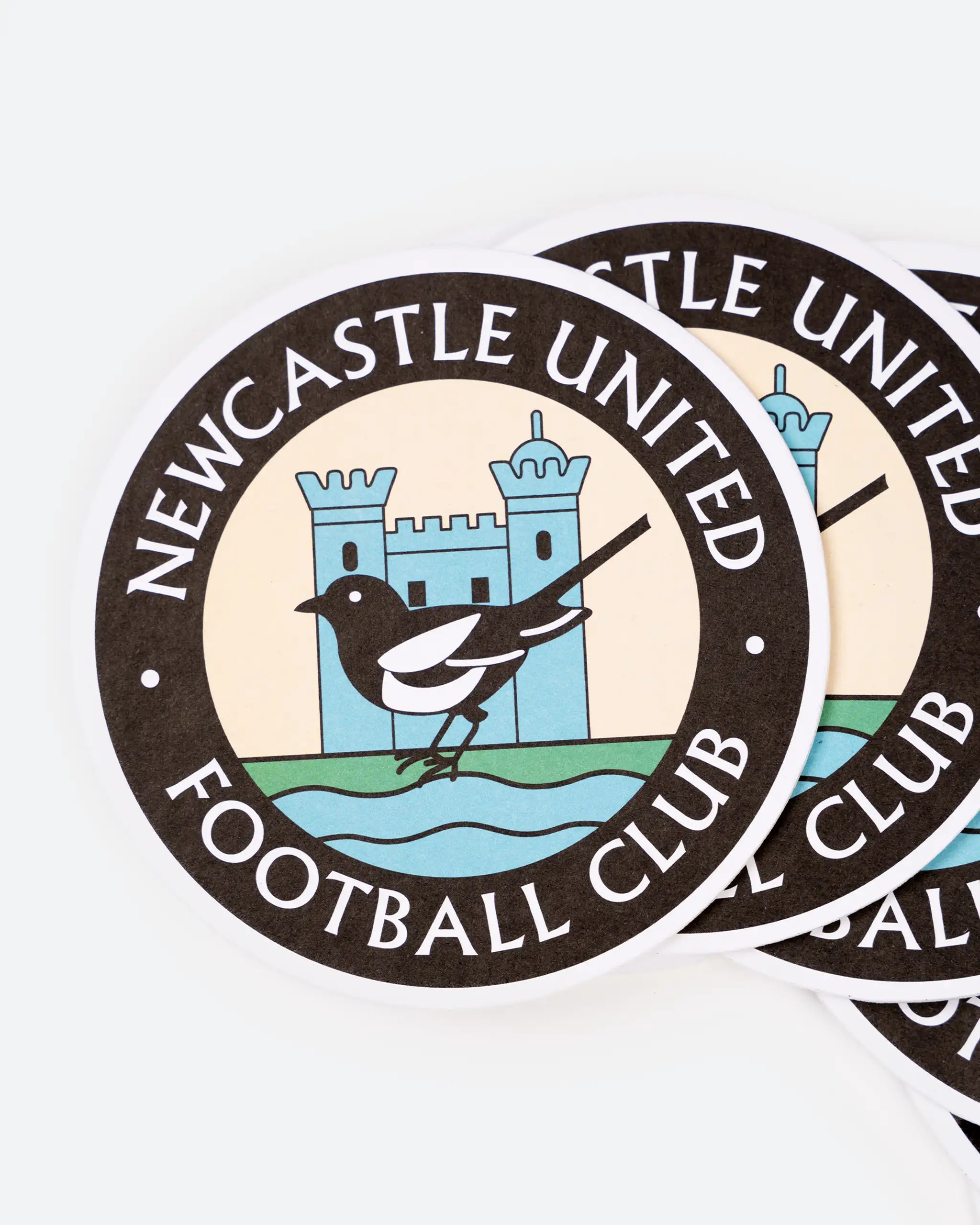 Newcastle United 10 Pack Retro Crest Beer Mats