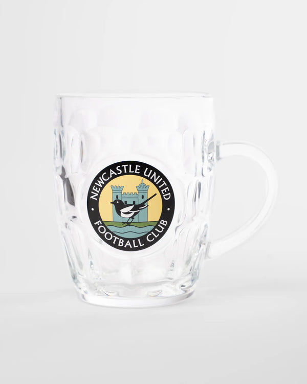 Newcastle United Retro Crest Dimpled Pint Glass