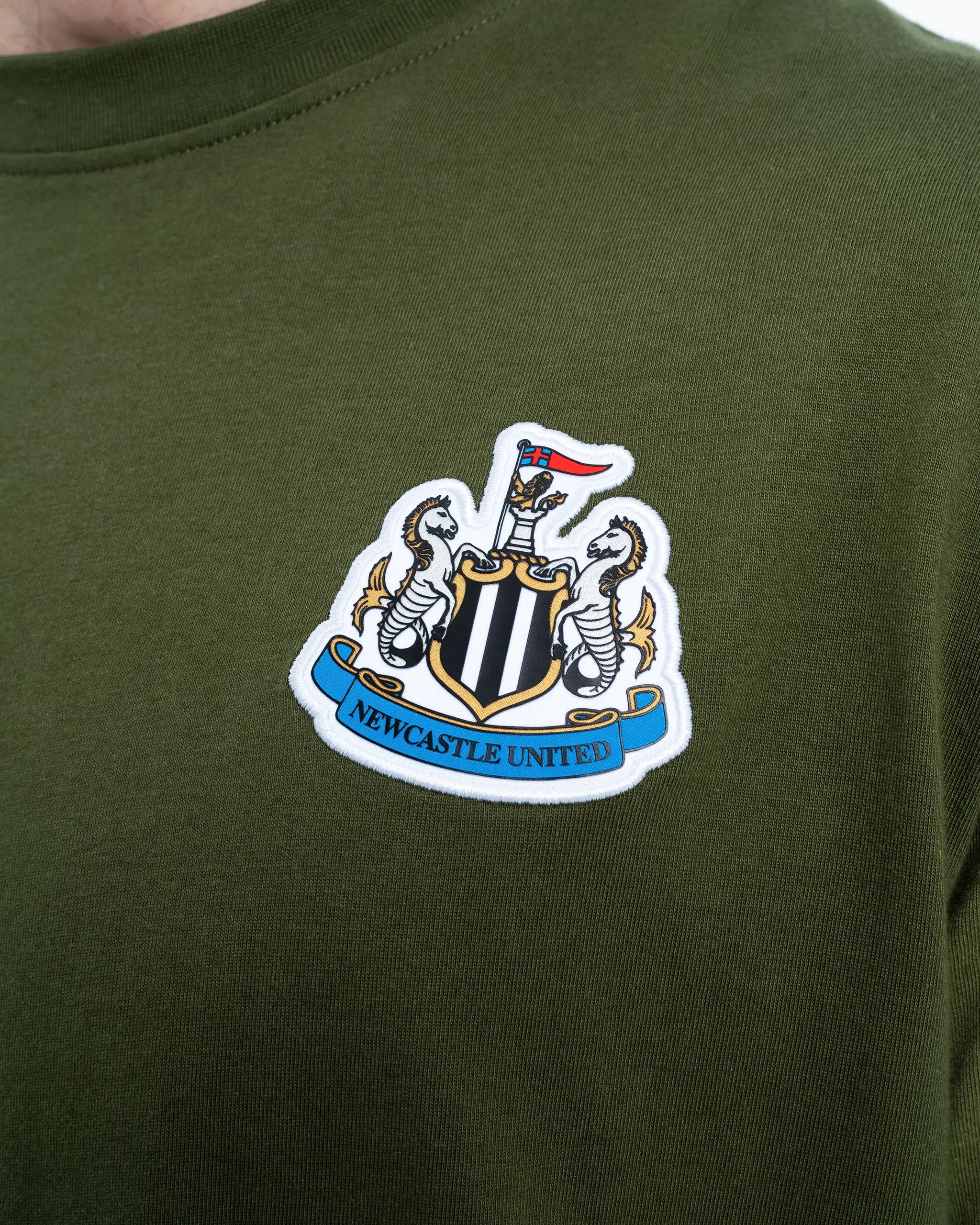 Newcastle United Men's Khaki Terrace Crest T-Shirt