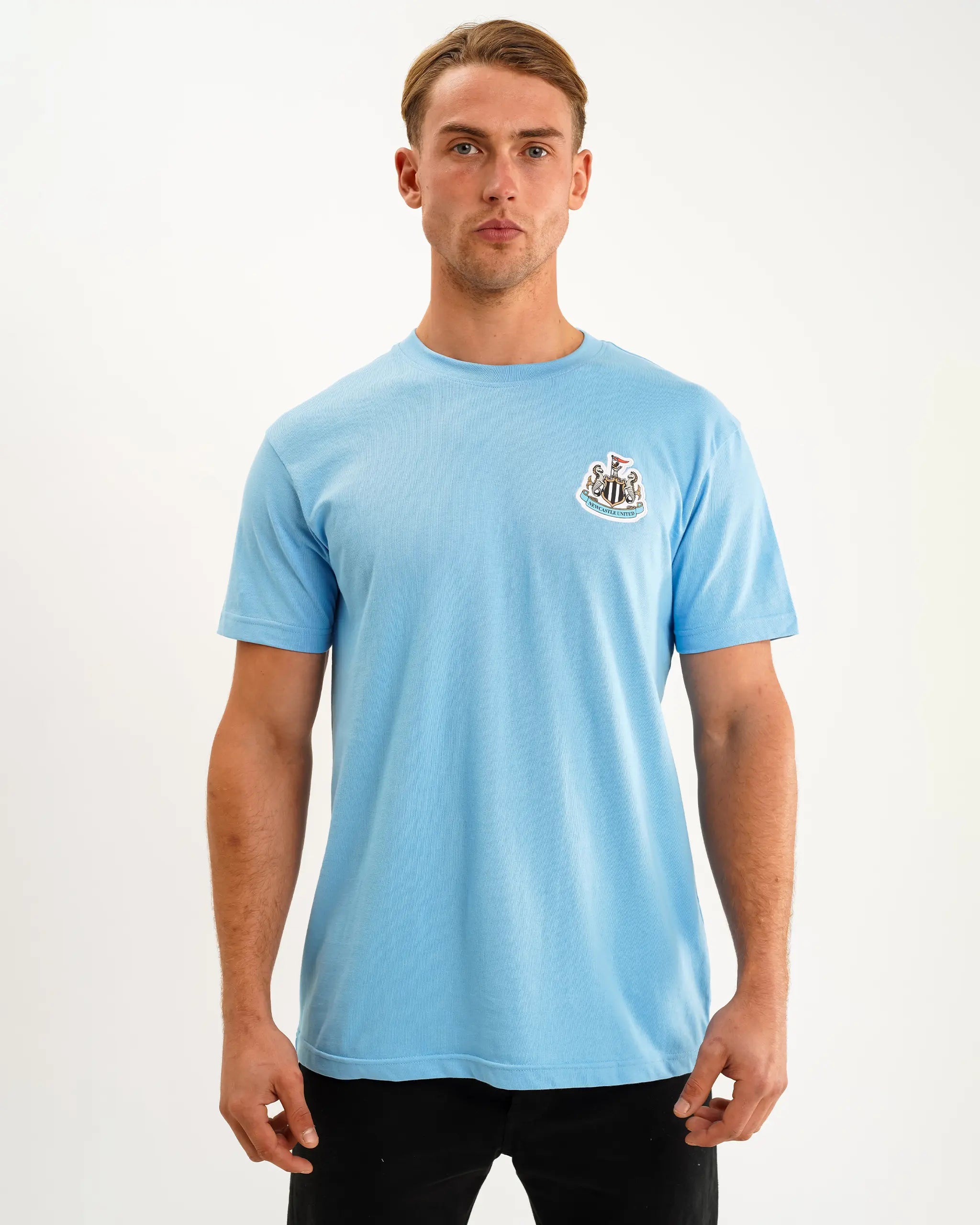 Newcastle United Men's Blue Terrace Crest T-Shirt