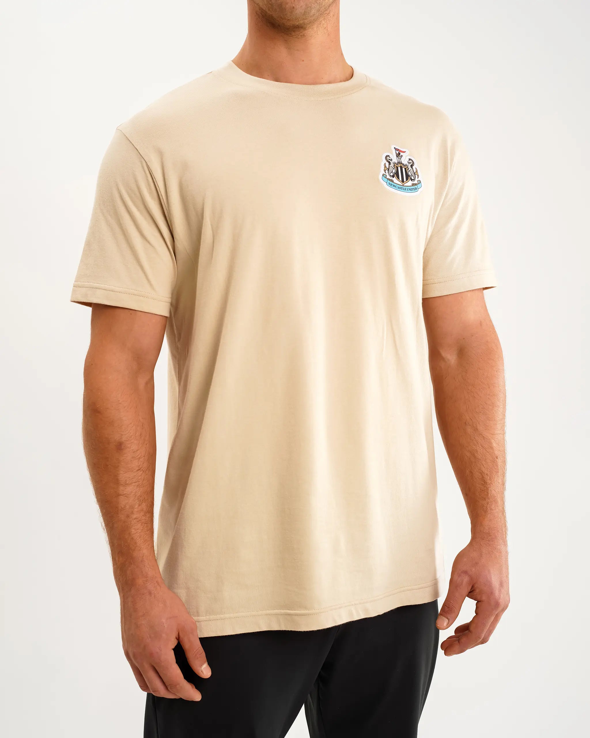 Newcastle United Men's Oat Terrace Crest T-Shirt