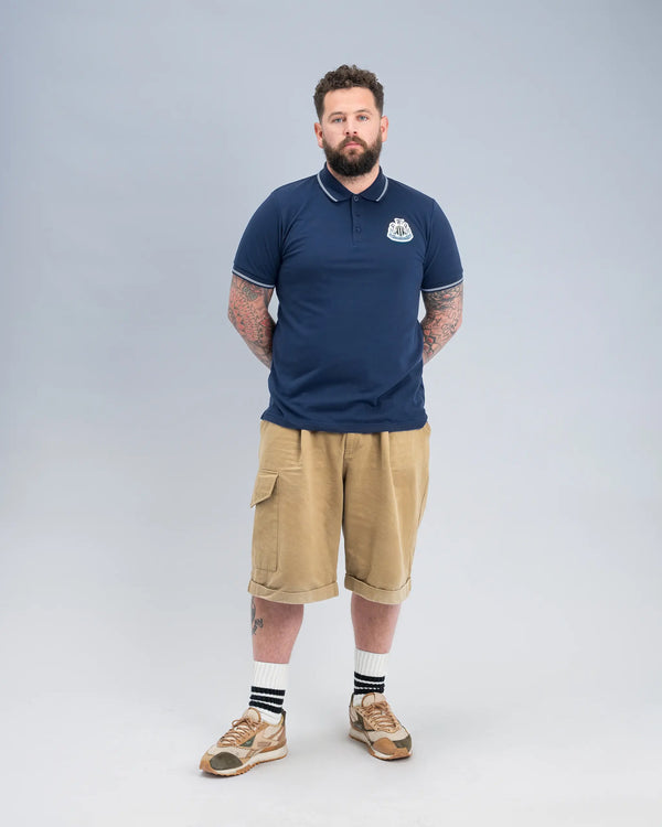 Newcastle United Men's Navy Terrace Pique Polo