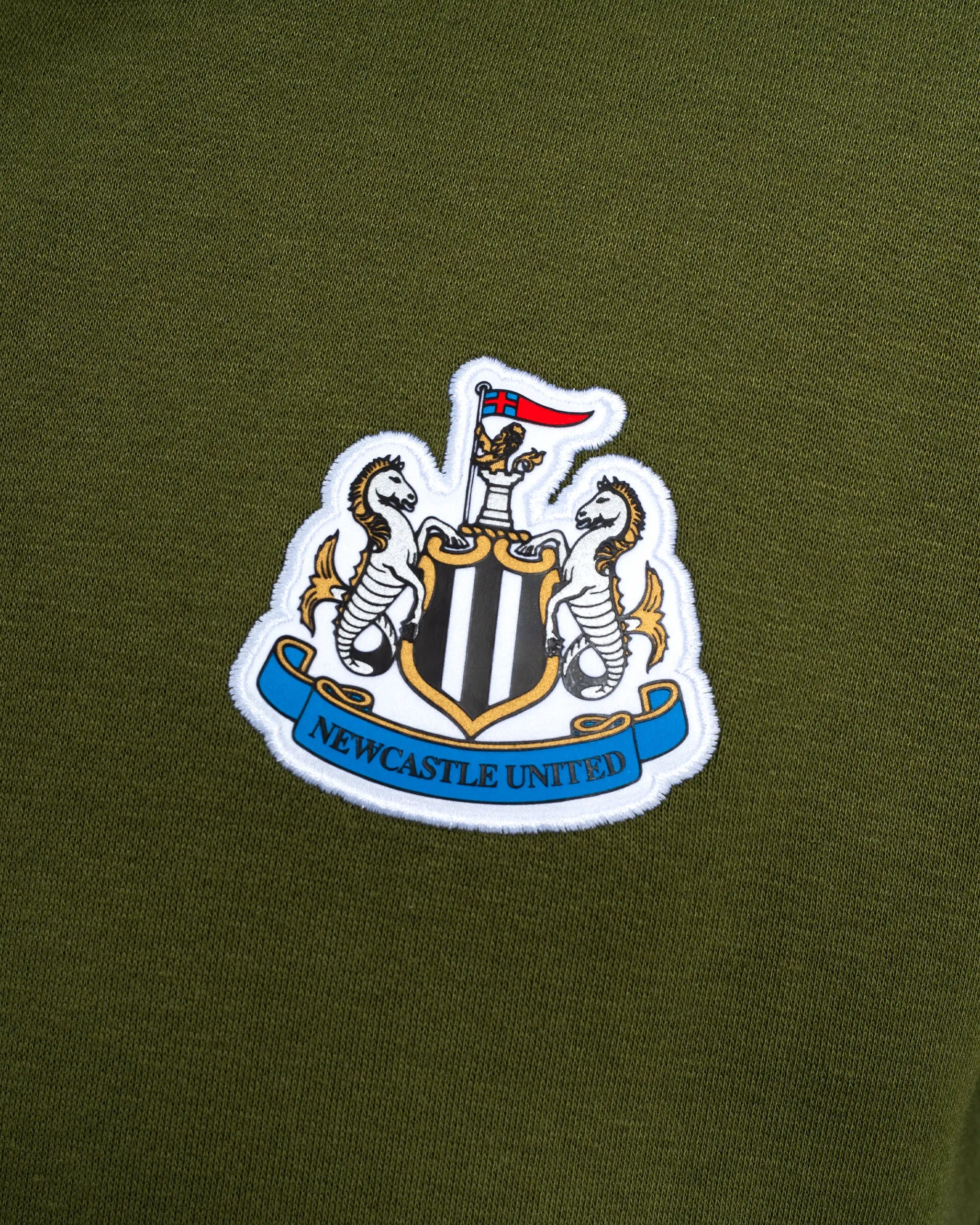 Newcastle United Men's Khaki Terrace Crest Hoodie
