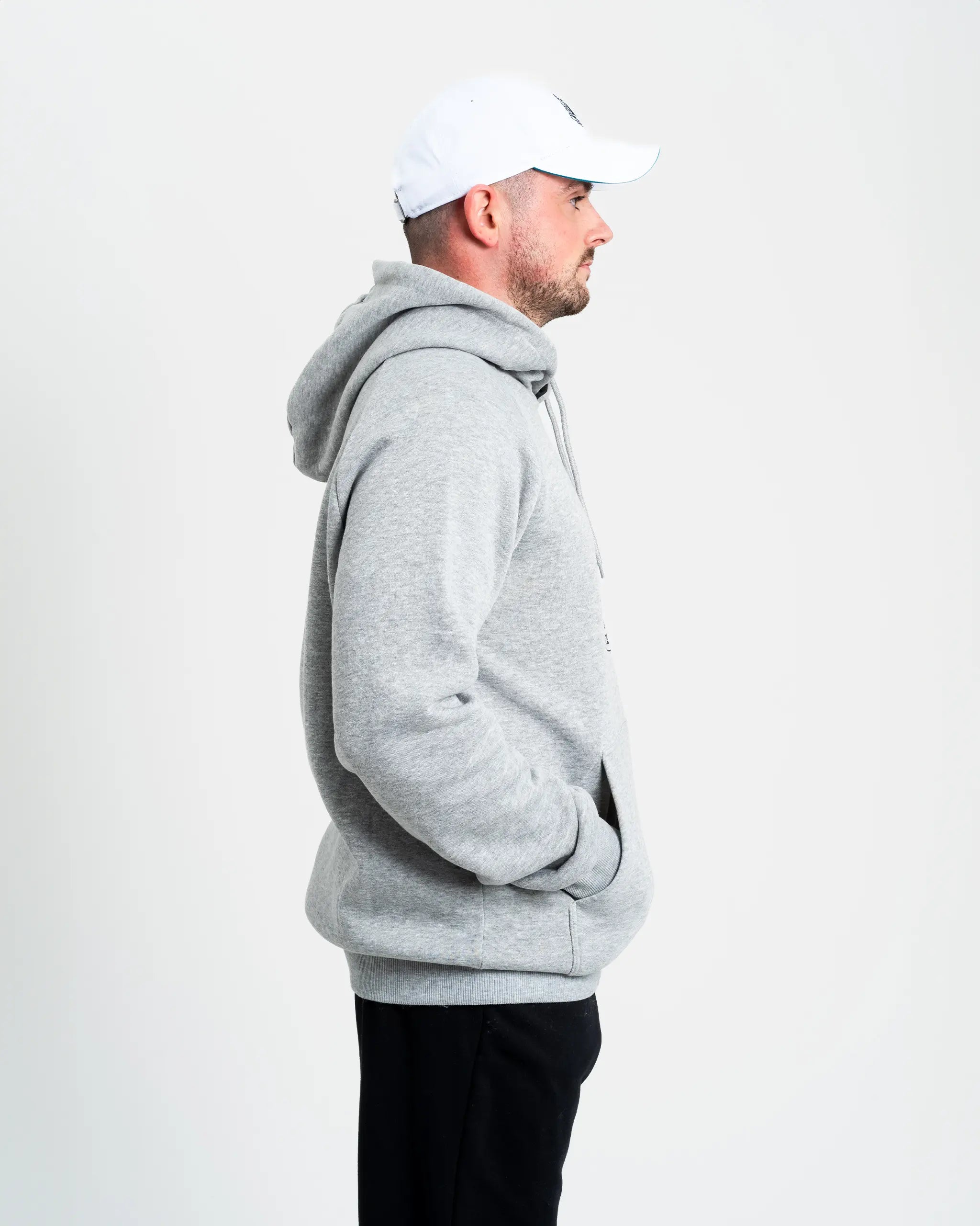 Newcastle United Men s Grey Marl Raglan Hoodie