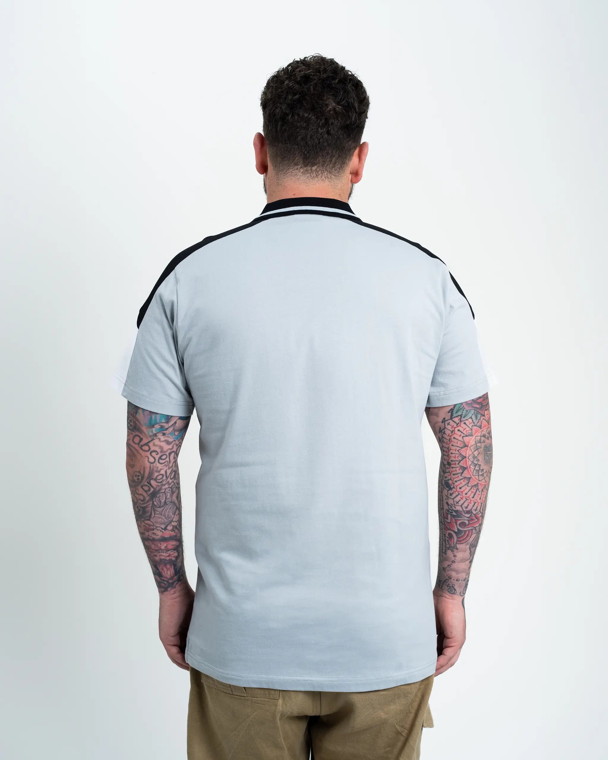 Newcastle United Grey Archive Tipped Polo Shirt