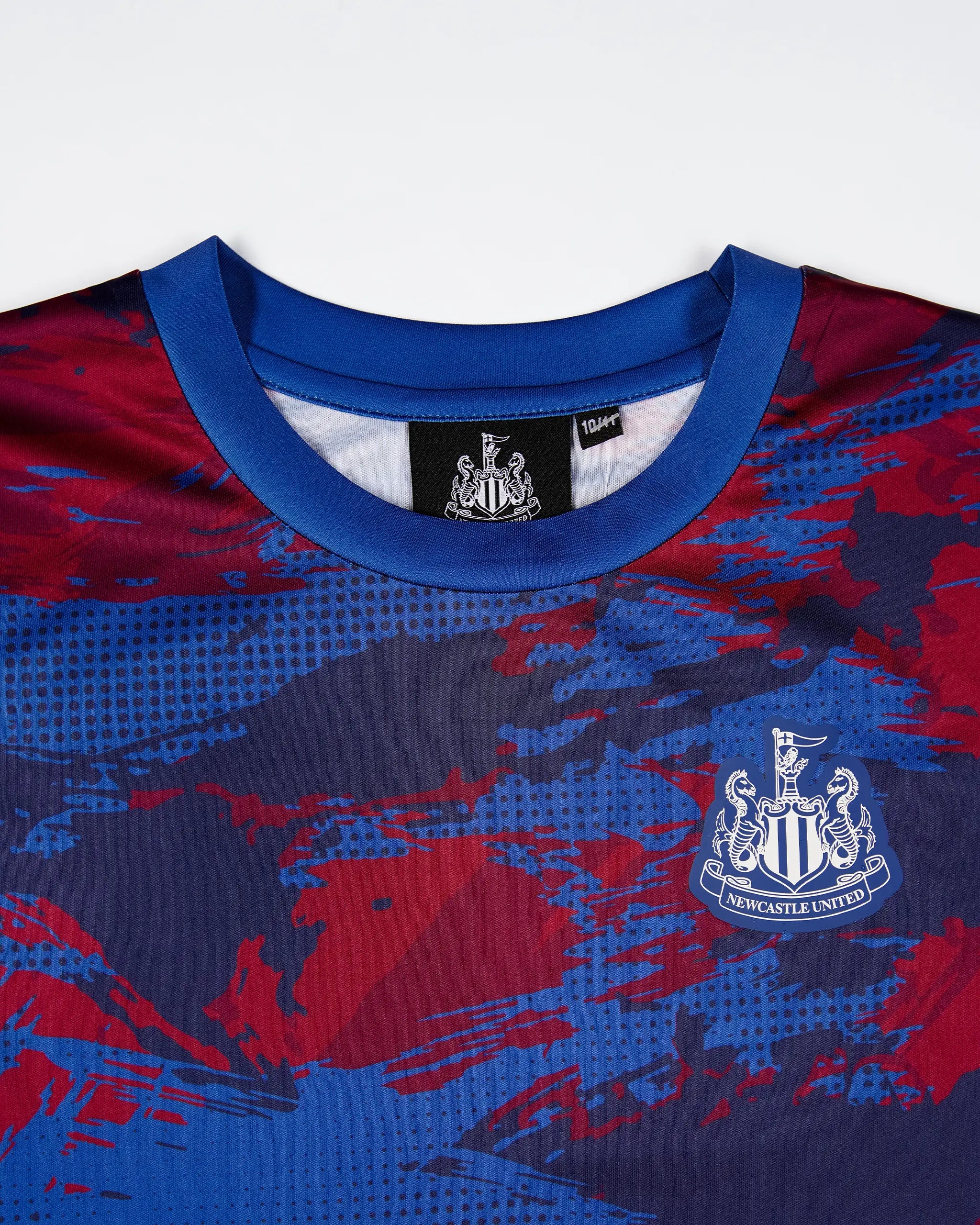 Newcastle United Kids' Navy Camo Poly Tee