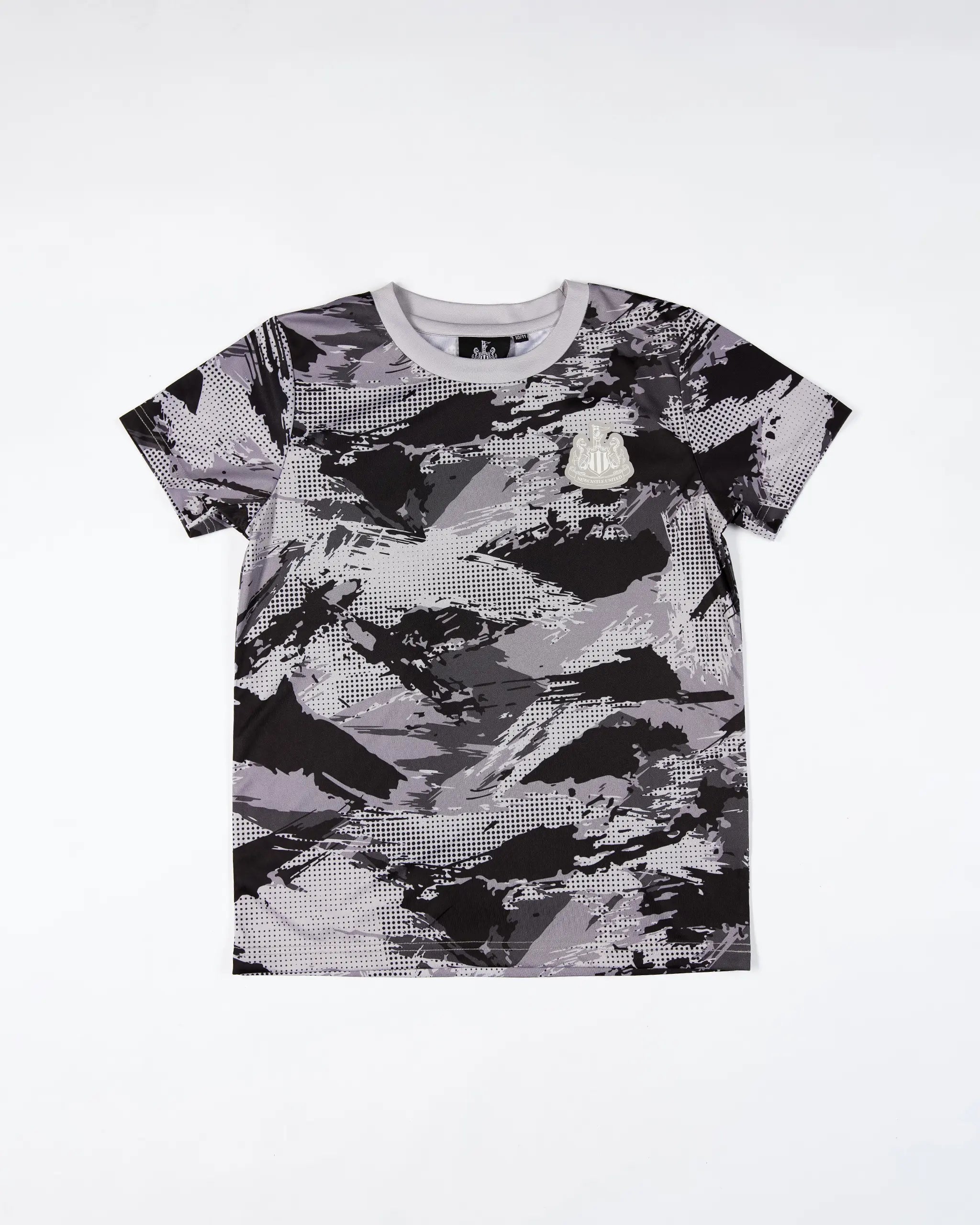 Newcastle United Kids' Grey Camo Poly Tee