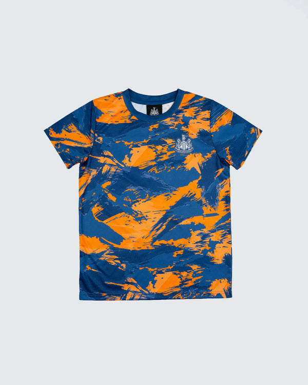 Newcastle United Kids' Navy & Orange Camo T-Shirt