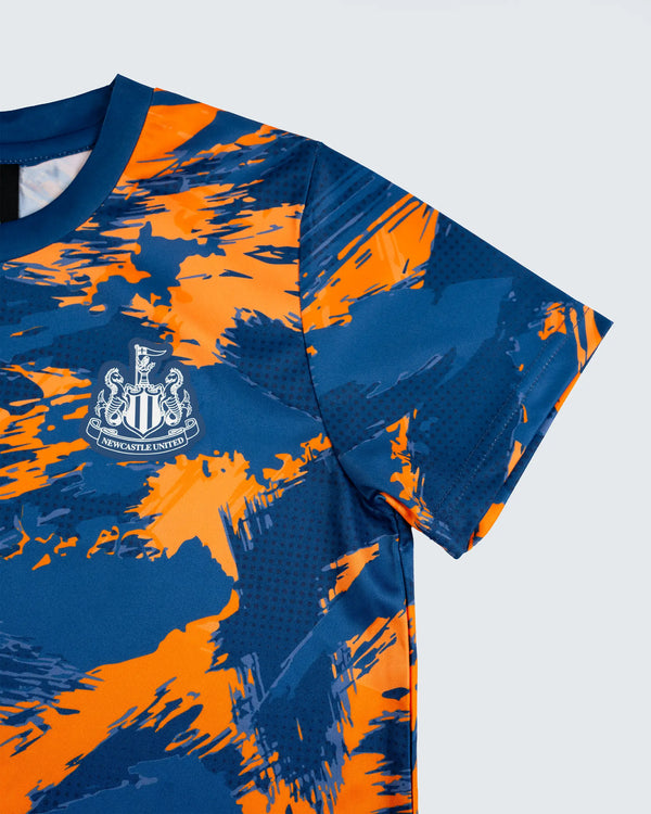 Newcastle United Kids' Navy & Orange Camo T-Shirt