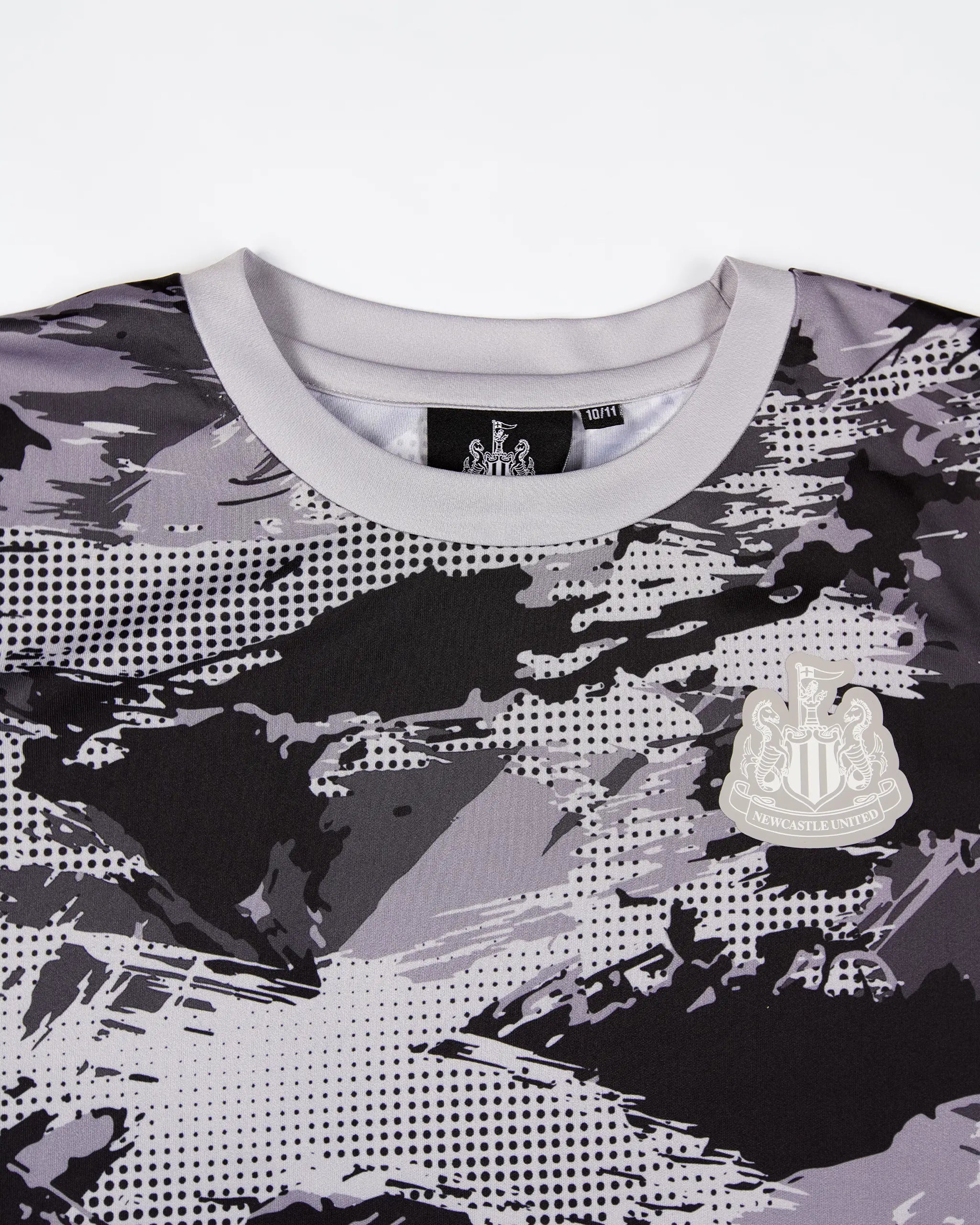 Newcastle United Kids' Grey Camo Poly Tee