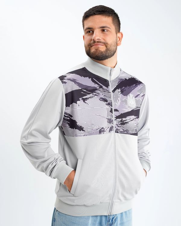 Newcastle United Men's Grey Camo Poly Track Top