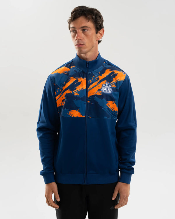 Newcastle United Men's Navy & Orange Camo Track Jacket