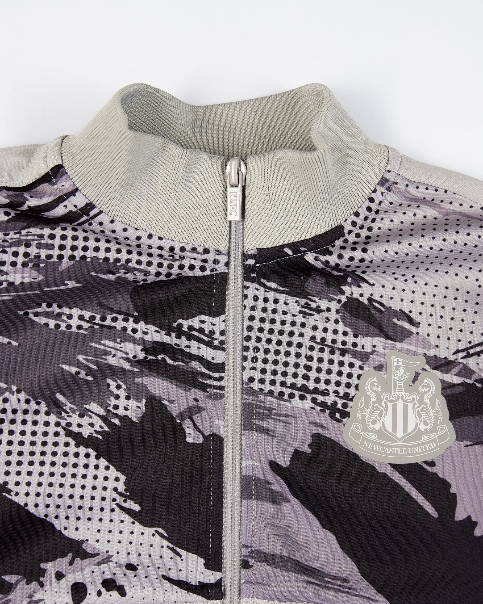 Newcastle United Kids' Grey Camo Poly Track Top