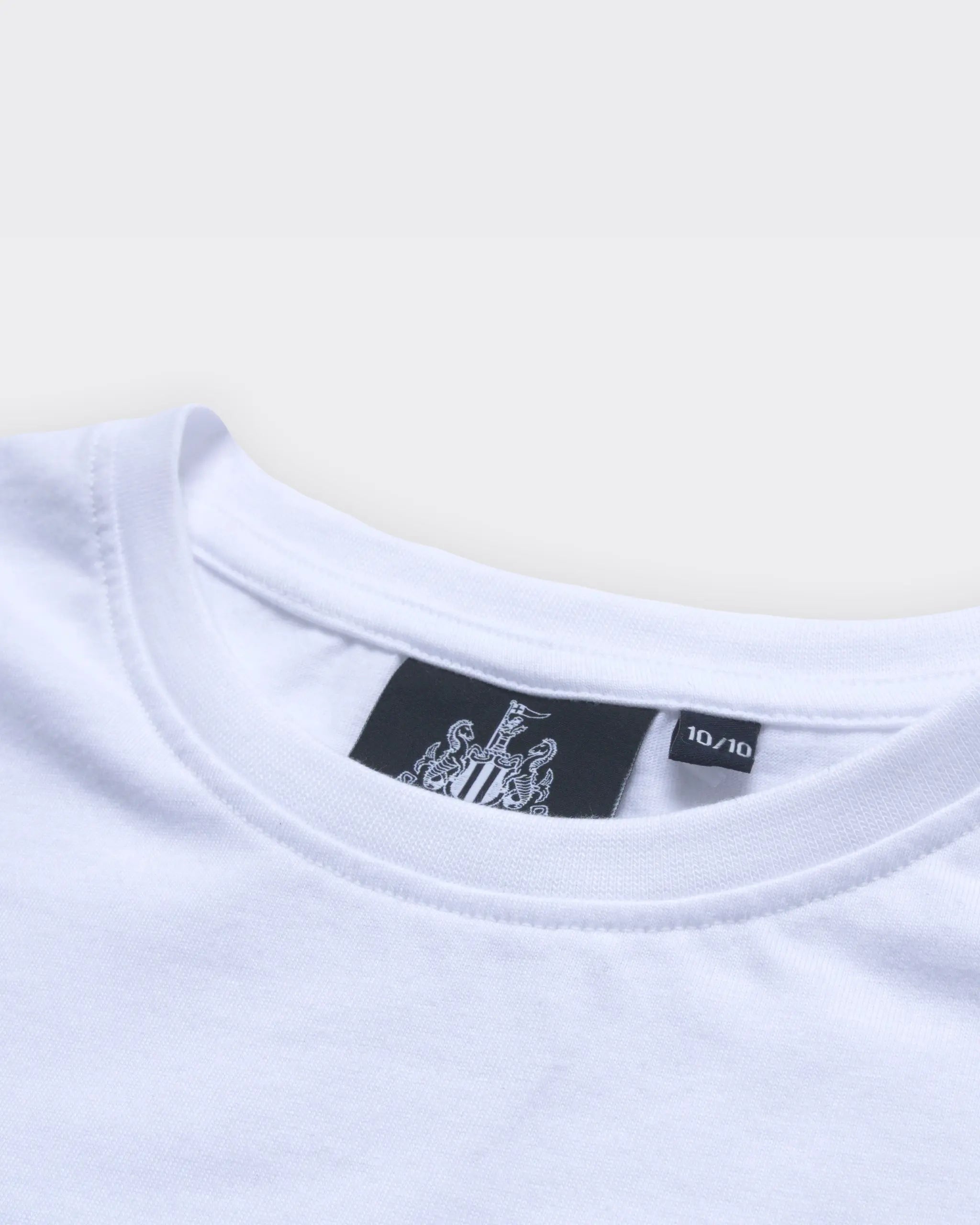 Newcastle United Girl's White Terrace Crest T-Shirt