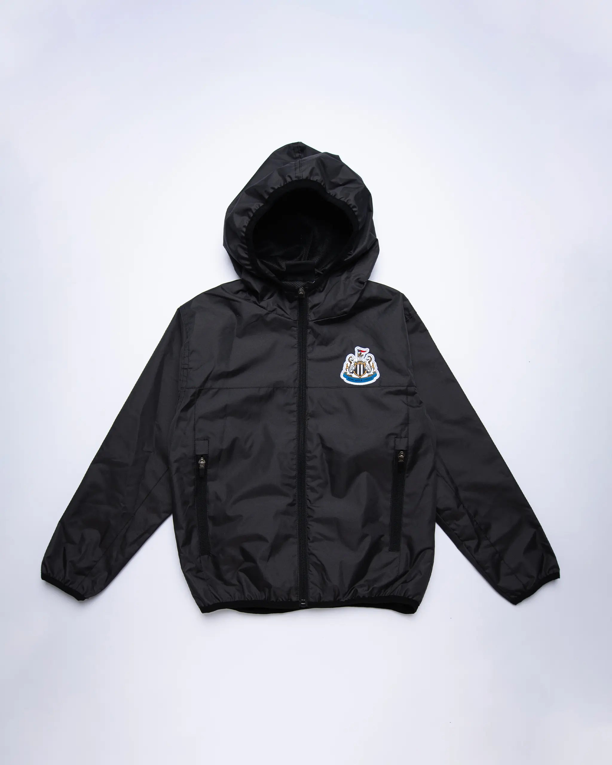 Newcastle United Girl's Black Terrace Shower Jacket