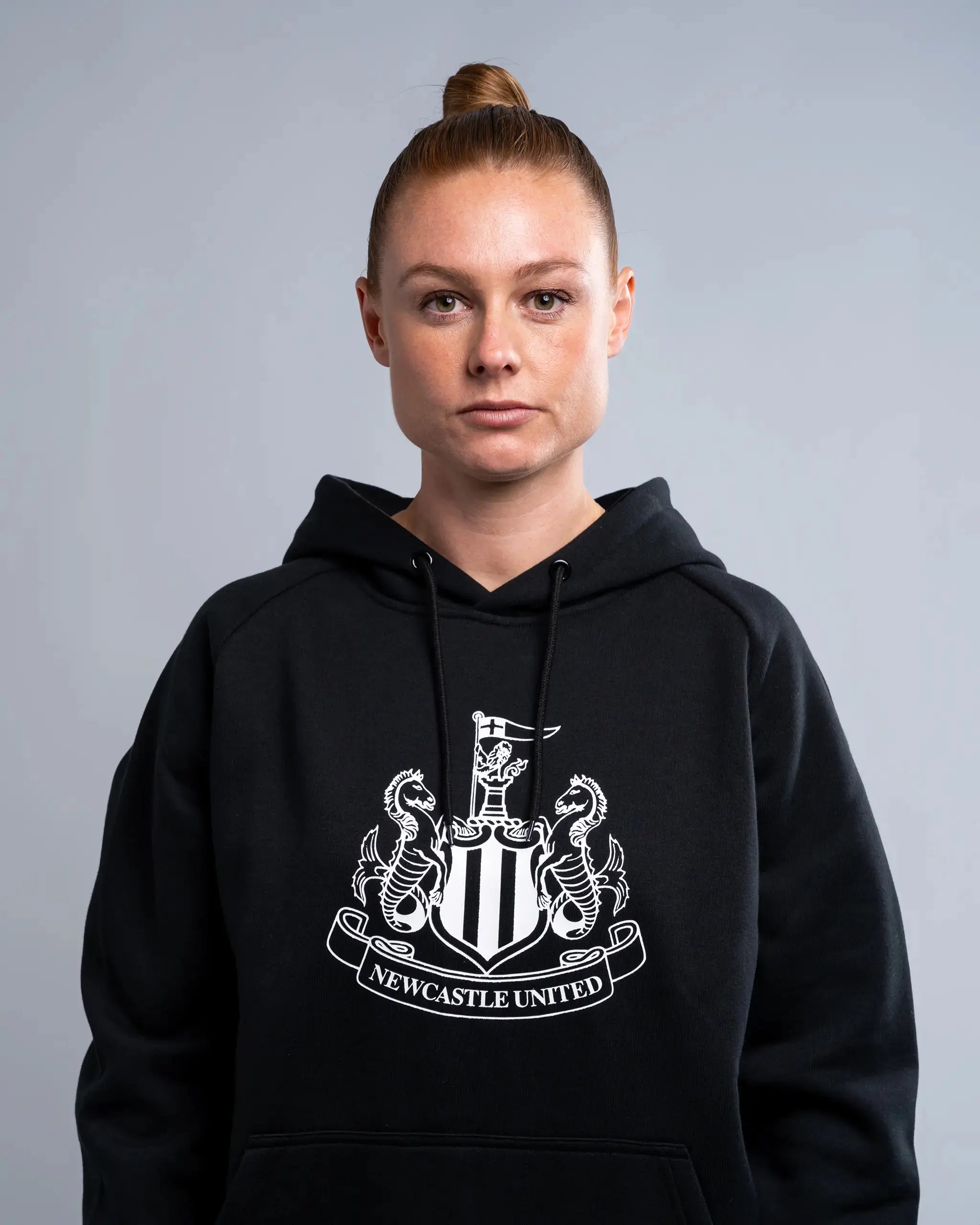 Newcastle United Women s Black Terrace Large Crest Hoodie