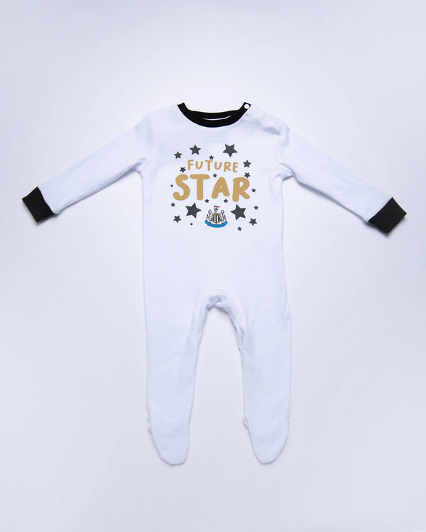 Newcastle United White Single Sleep Suit