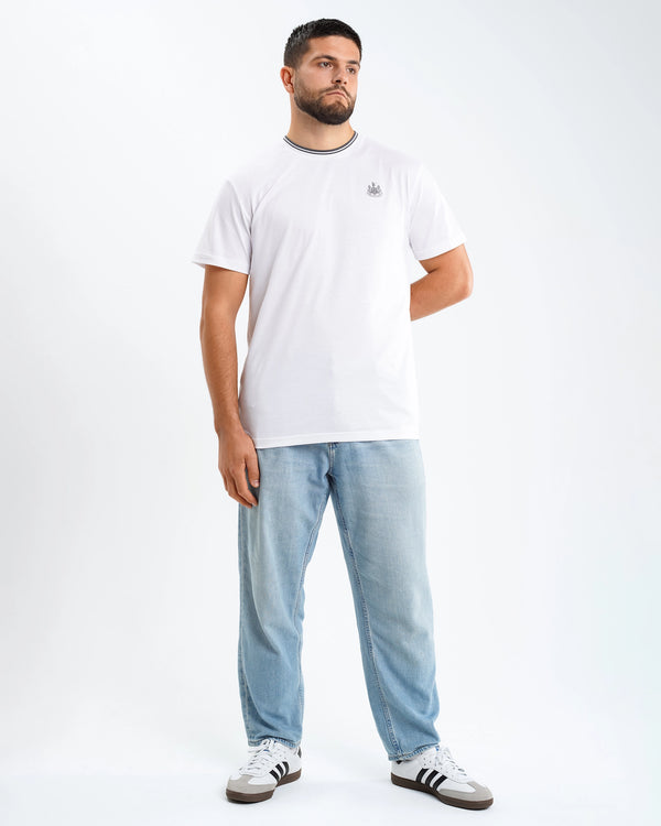 Newcastle United Men's Black Label White T-Shirt