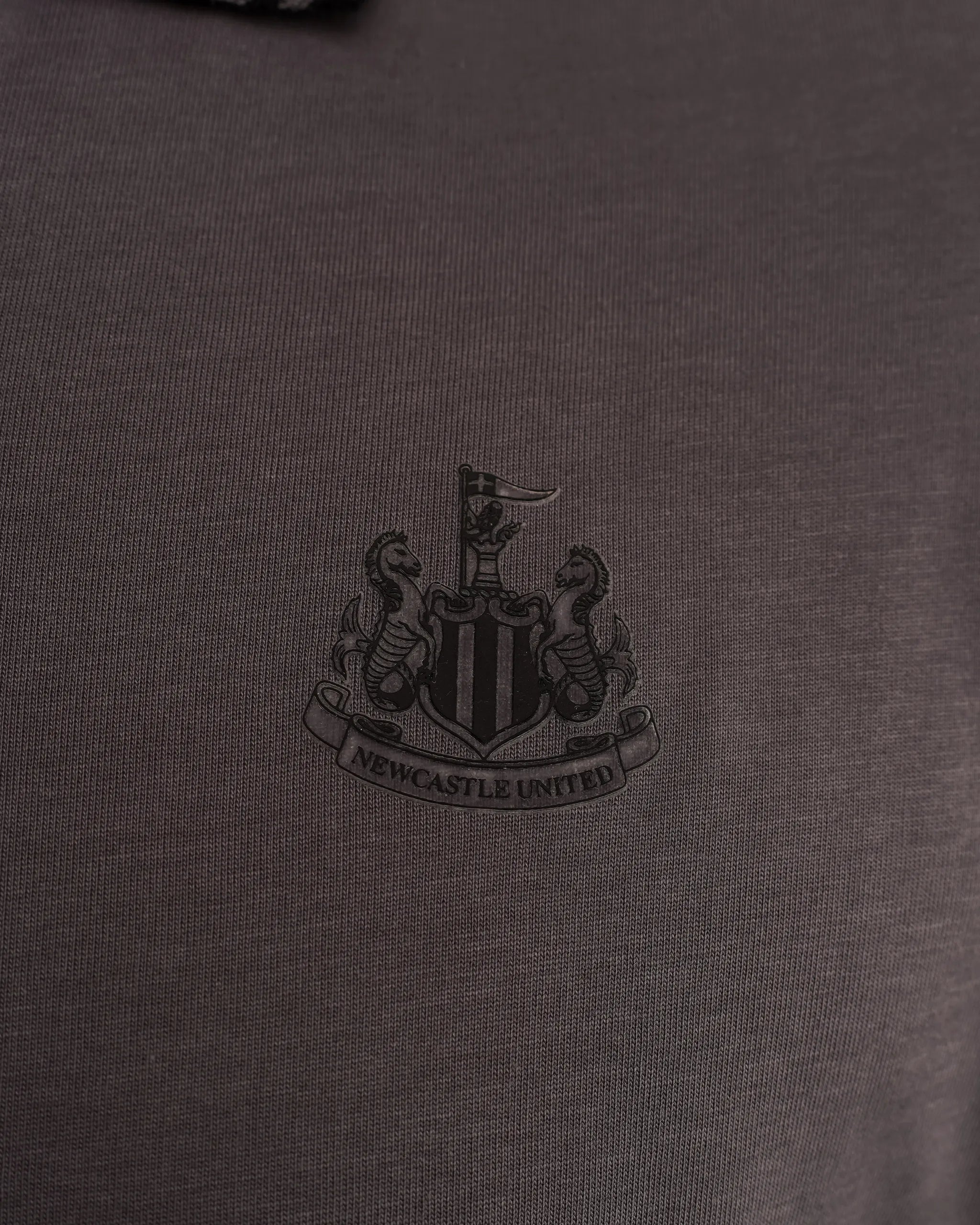 Newcastle United Men's Black Label Grey Polo Shirt