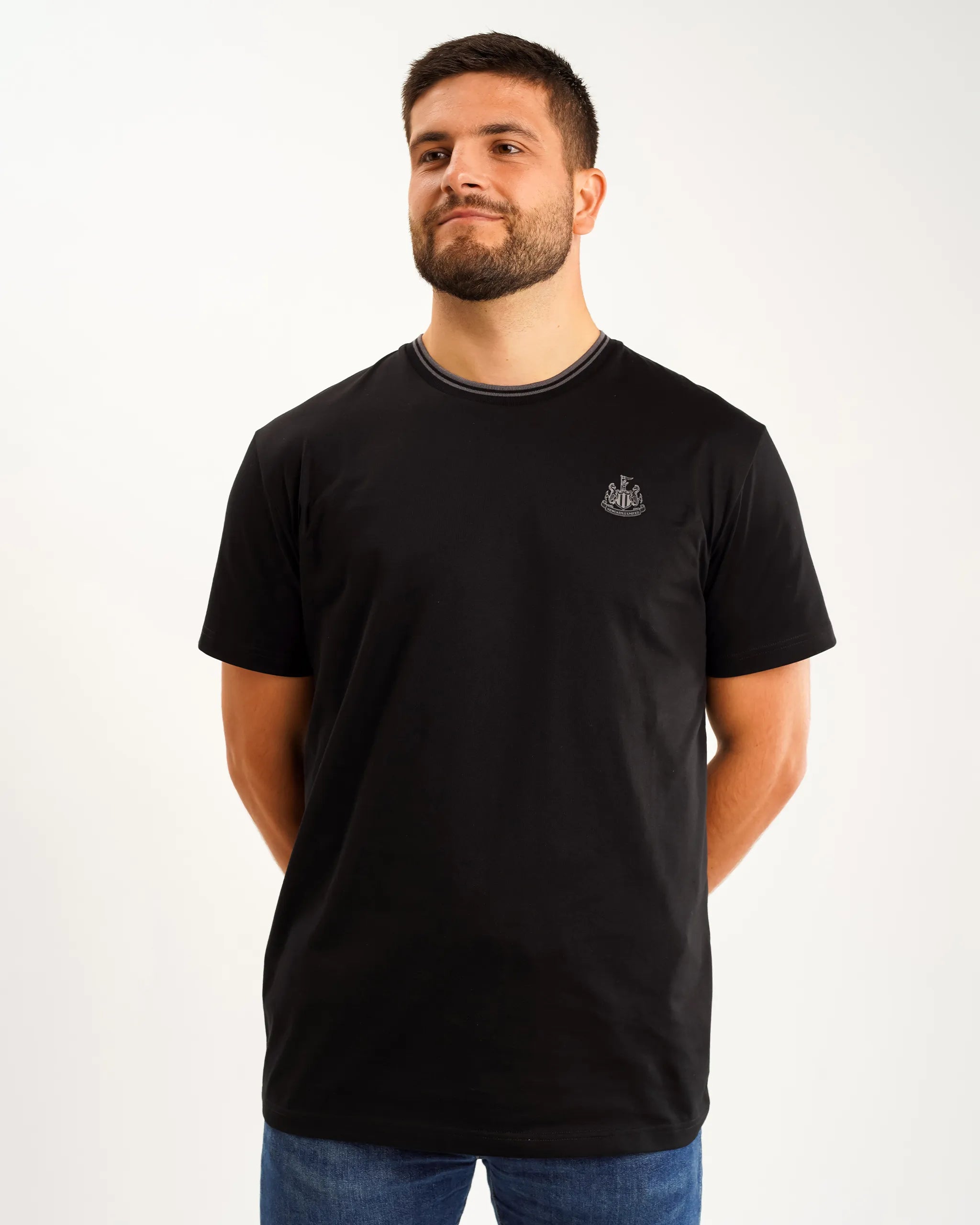 Newcastle United Men's Black Label Black T-Shirt