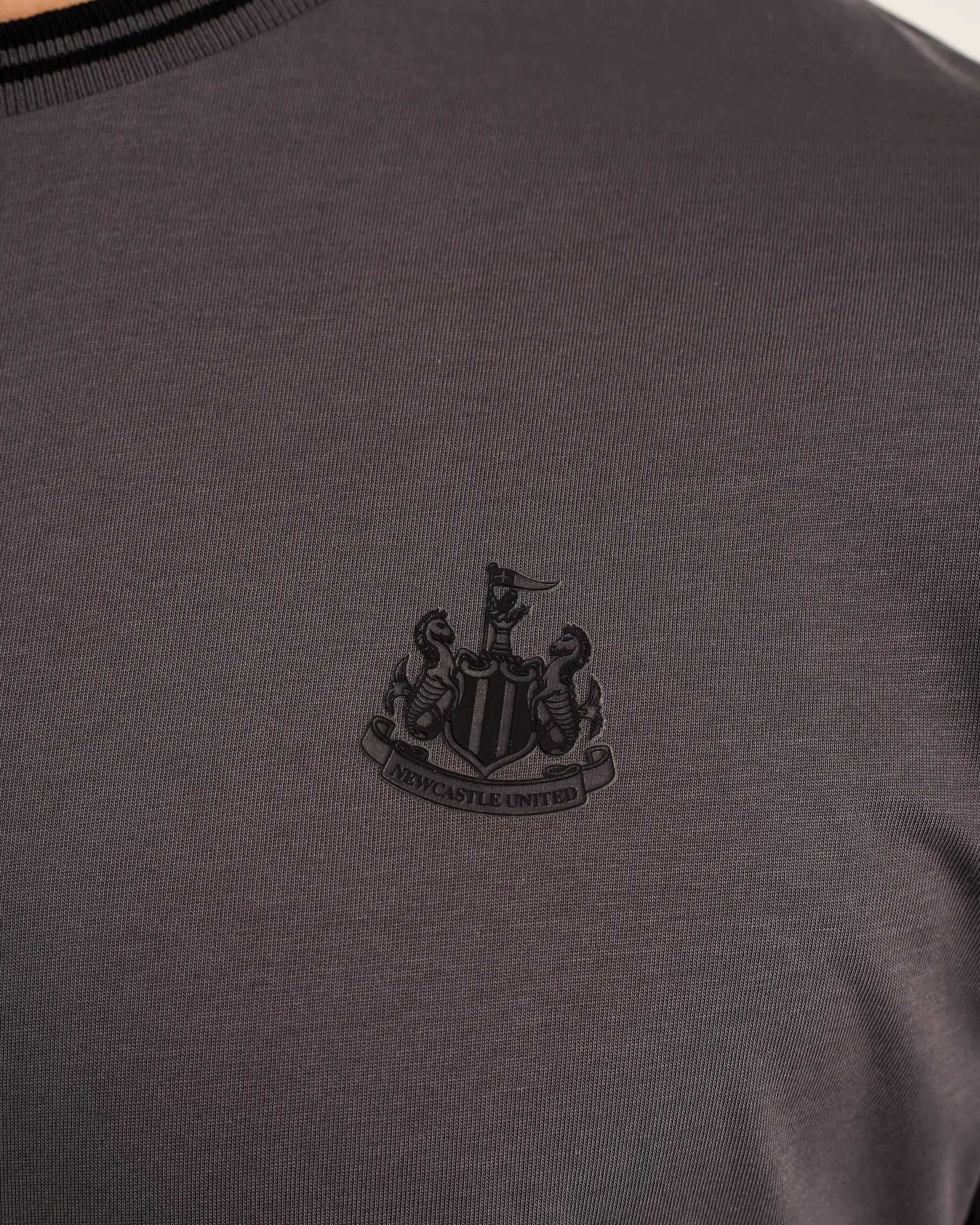 Newcastle United Men's Black Label Grey T-Shirt